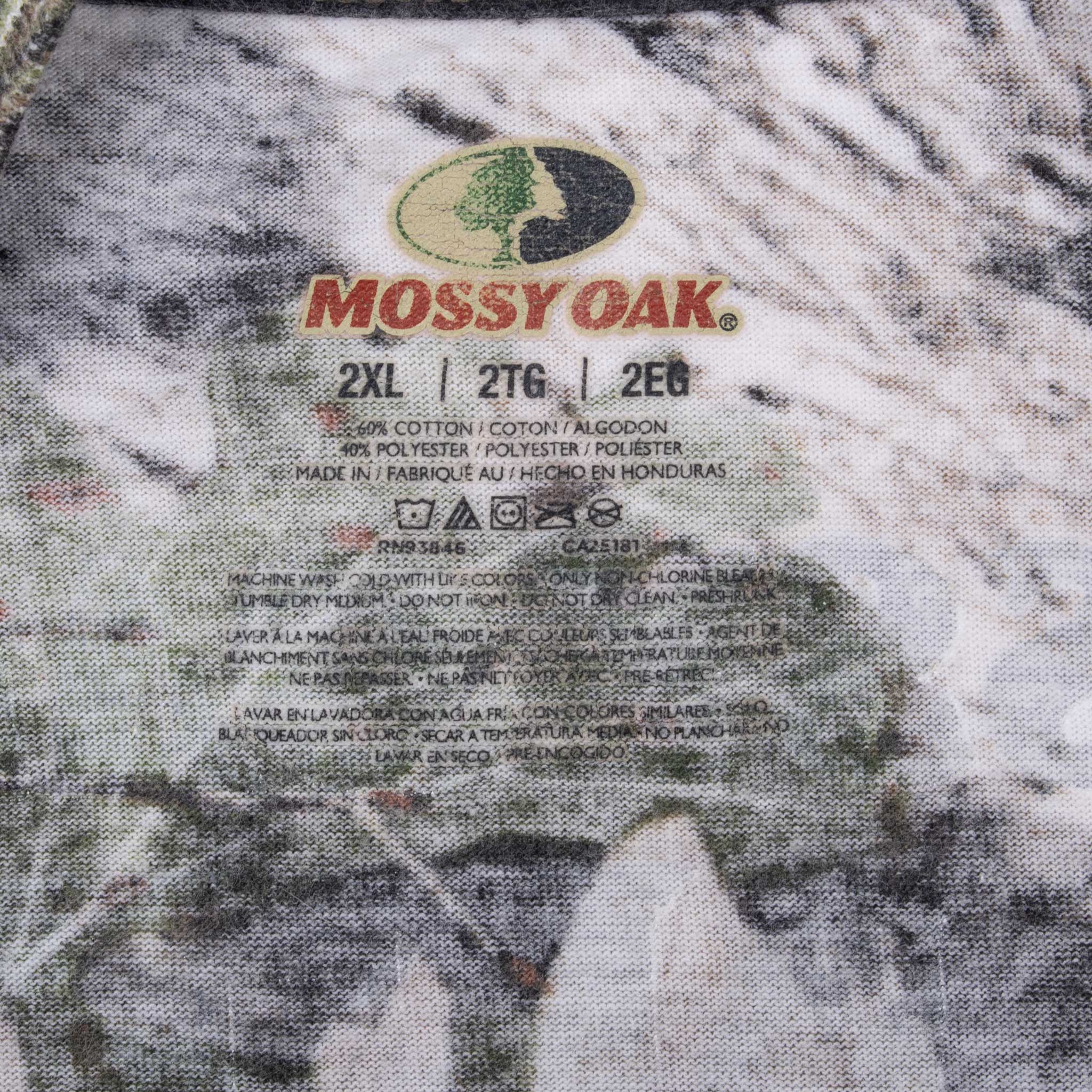 Vintage Hunting Mossy Oak Break Up Country Camo Pocket Tee Shirt Size 2XL