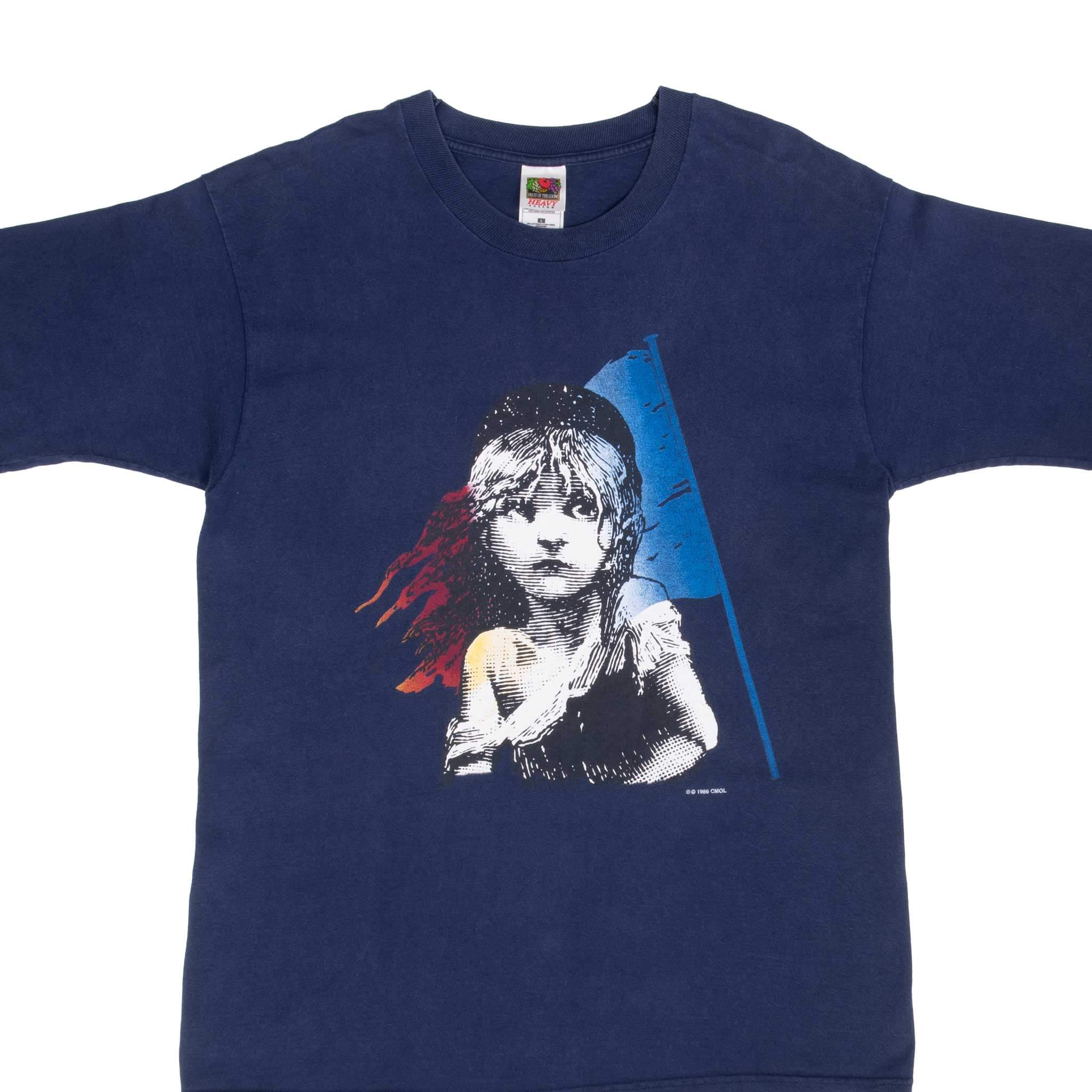 Vintage Les Miserables 1986 Tee Shirt Size Large