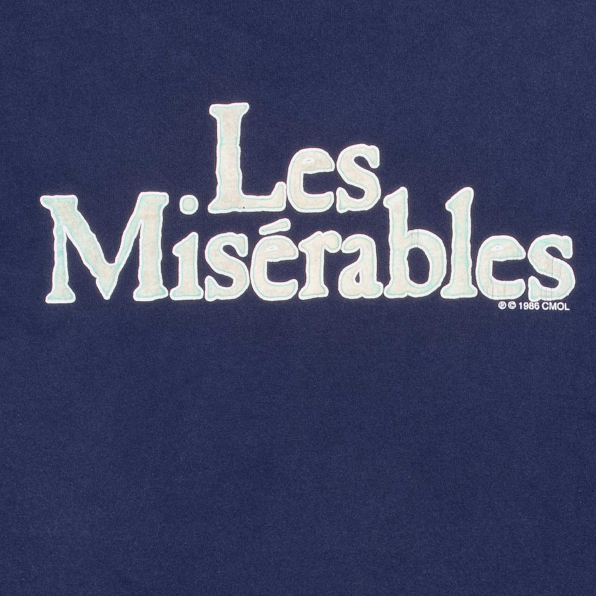 Vintage Les Miserables 1986 Tee Shirt Size Large