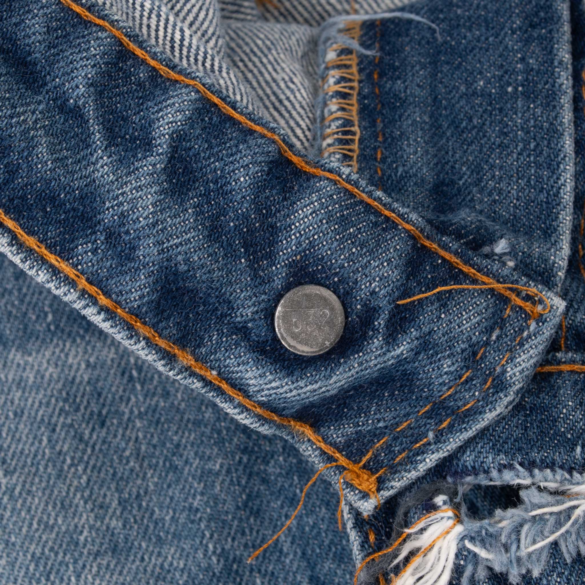 VINTAGE LEVIS 505 INDIGO JEANS 1980S SIZE L29 W30 MADE IN USA