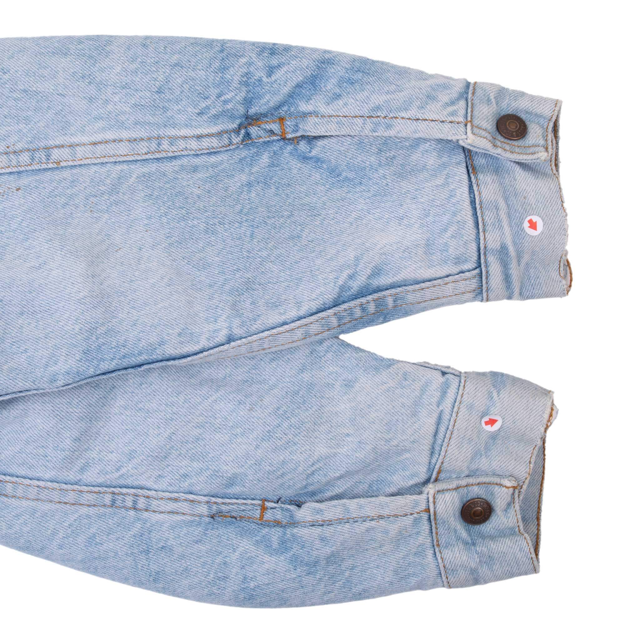 VINTAGE LEVIS SHERPA TRUCKER DENIM JACKET 1980S SIZE SMALL MADE IN USA