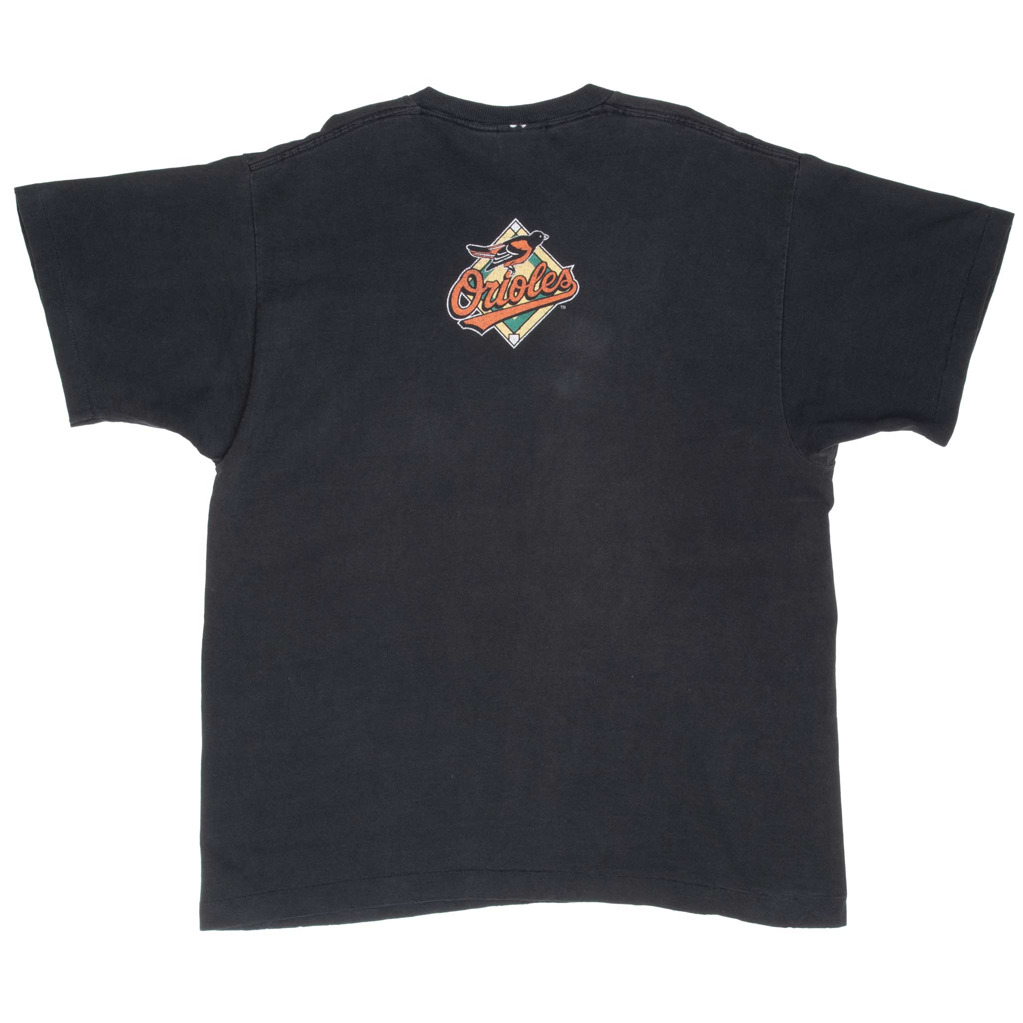 Vintage Mlb Baltimore Orioles 1997 Tee Shirt Size Large Made In Usa With Single Stitch Sleeves