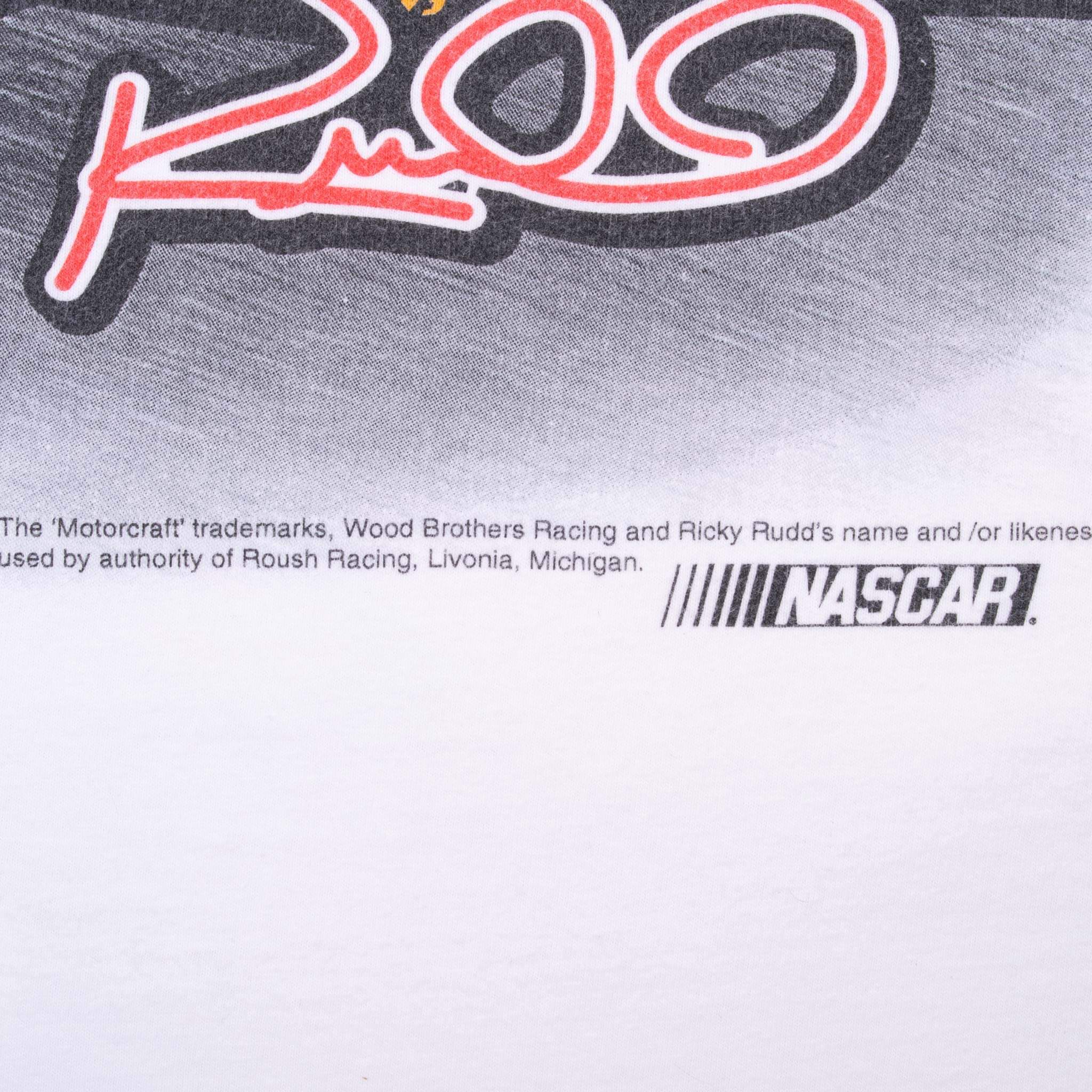 Vintage Nascar Ricky Rudd All American Man 1990S Tee Shirt Size XL