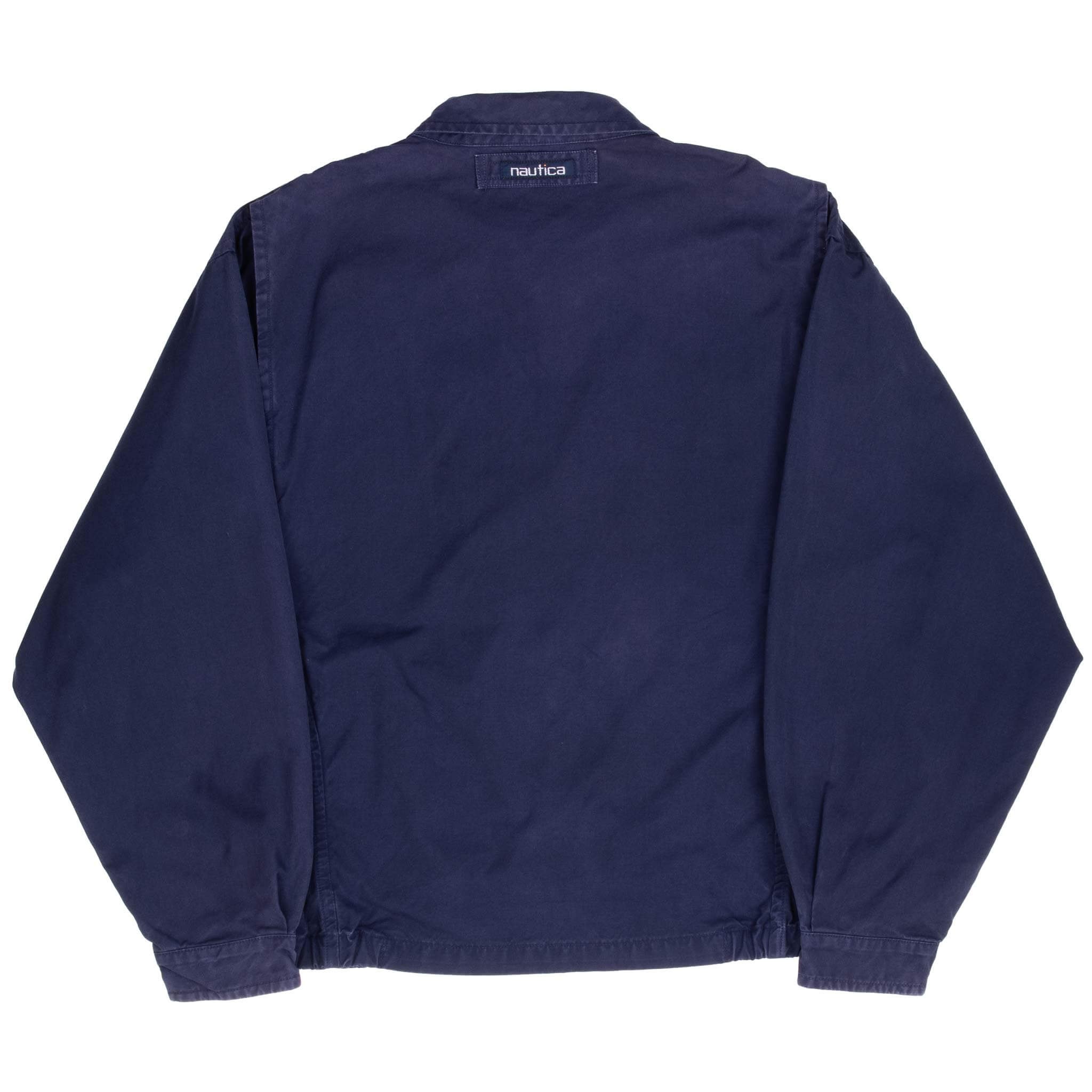 Vintage Nautica Blue Harrington Golf Jacket 1990S Size Large