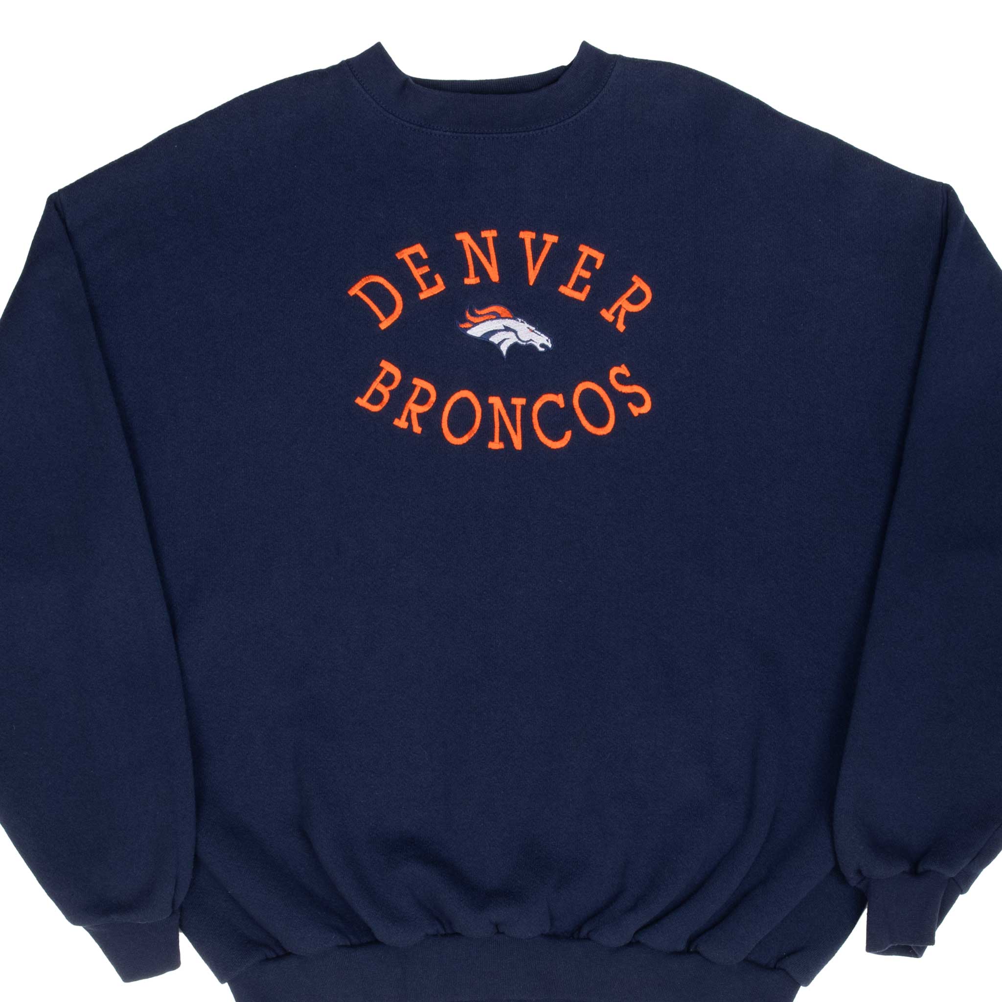Vintage Nfl Denver Broncos Embroidered Sweatshirt 1990S Size XL