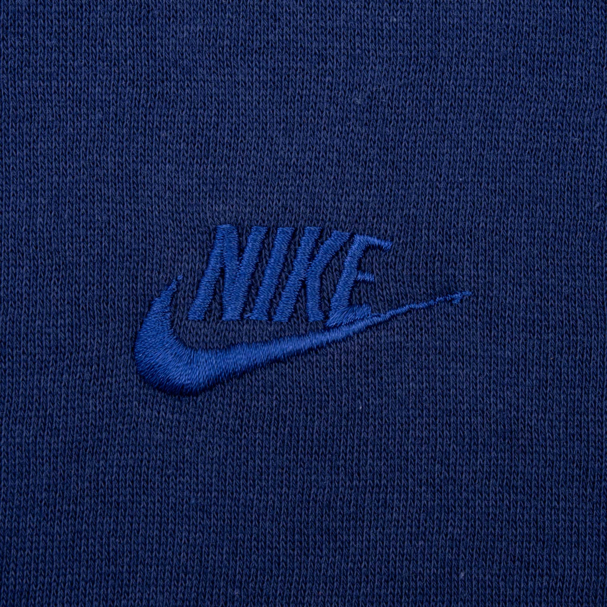 Vintage Nike Classic Swoosh Blue Full Zip Sweatshirt 1980S Size XL