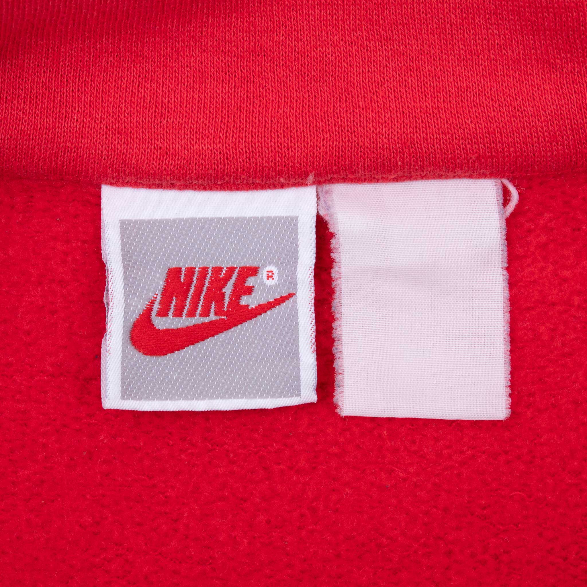 Vintage Nike Classic Swoosh Blue Full Zip Sweatshirt 1980S Size XL