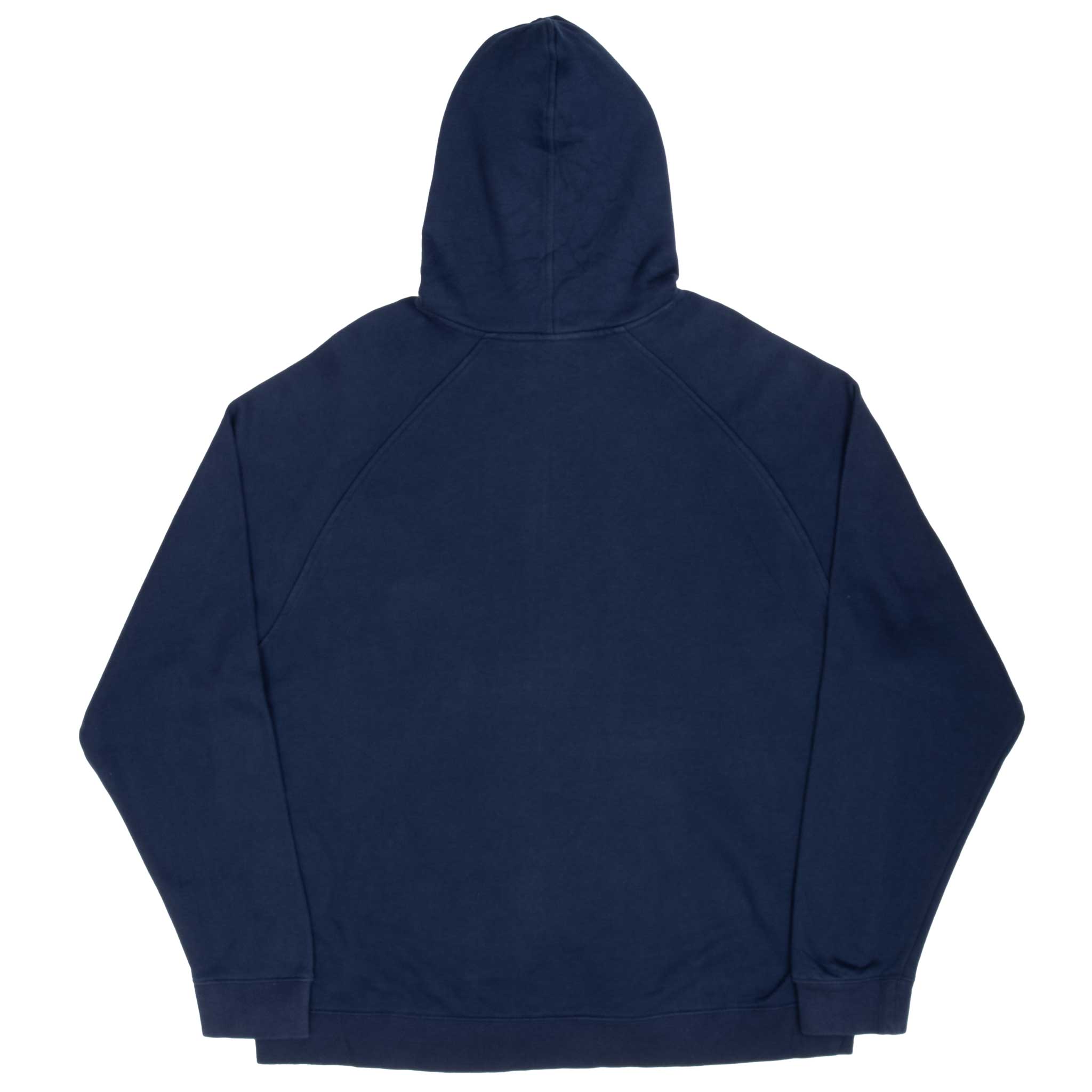 Vintage Nike Classic Swoosh Navy Hoodie Sweatshirt 2000S Size 2XL