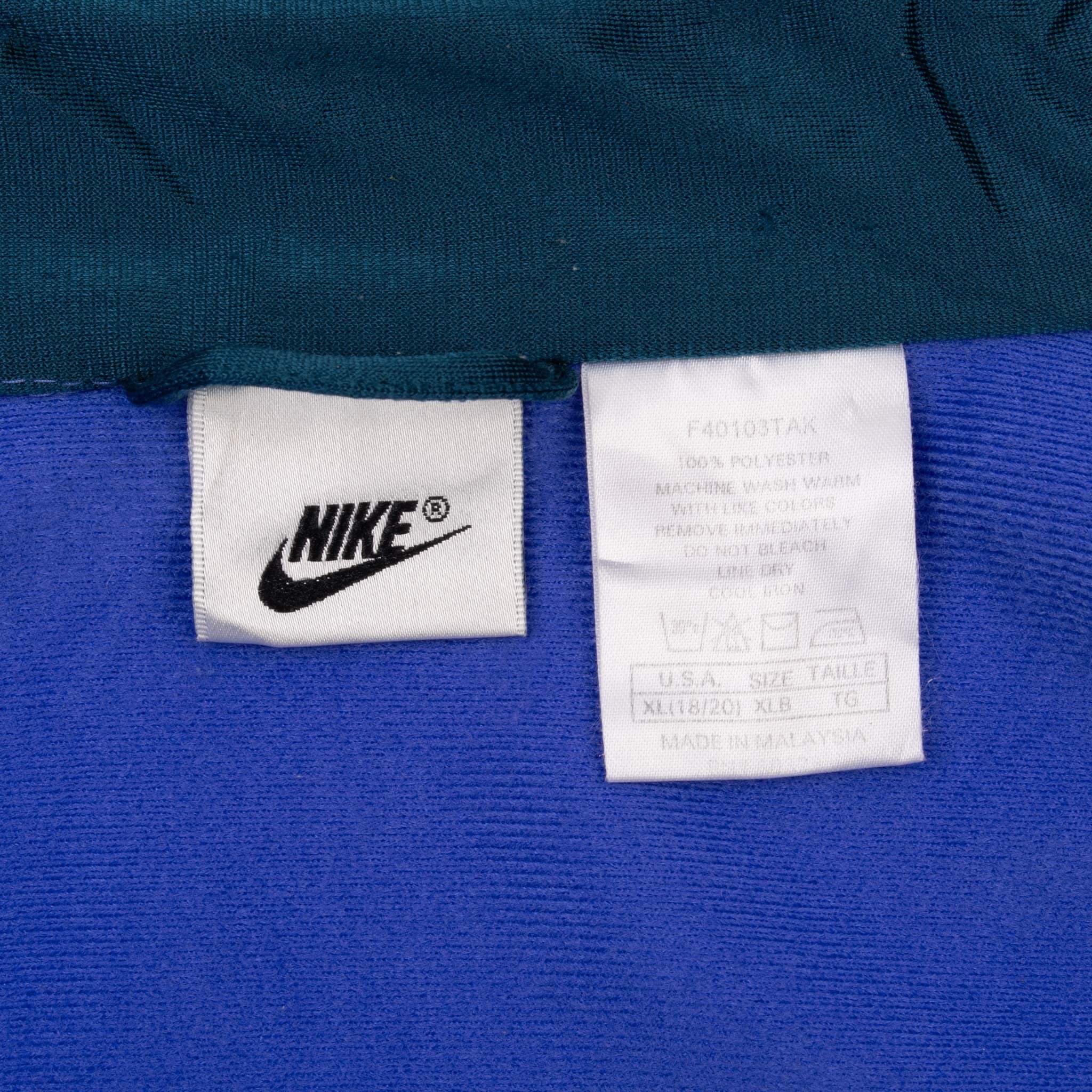 Vintage Nike Classic Swoosh Tracksuit Jacket 1990S Size XL Youth