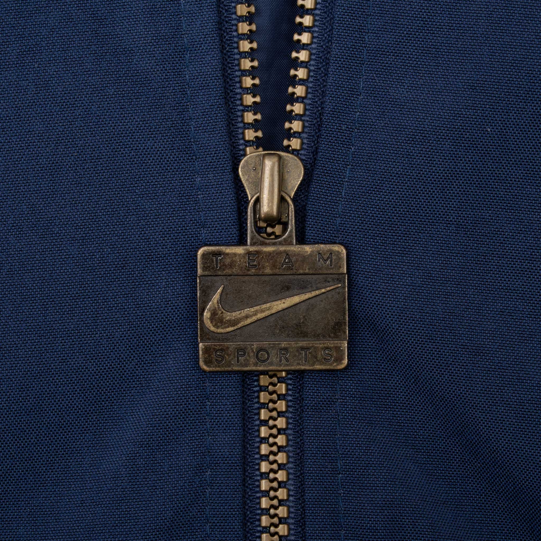 Vintage Nike Nfl Denver Broncos Blue and Orange Bomber Jacket 1990S Size 2XL