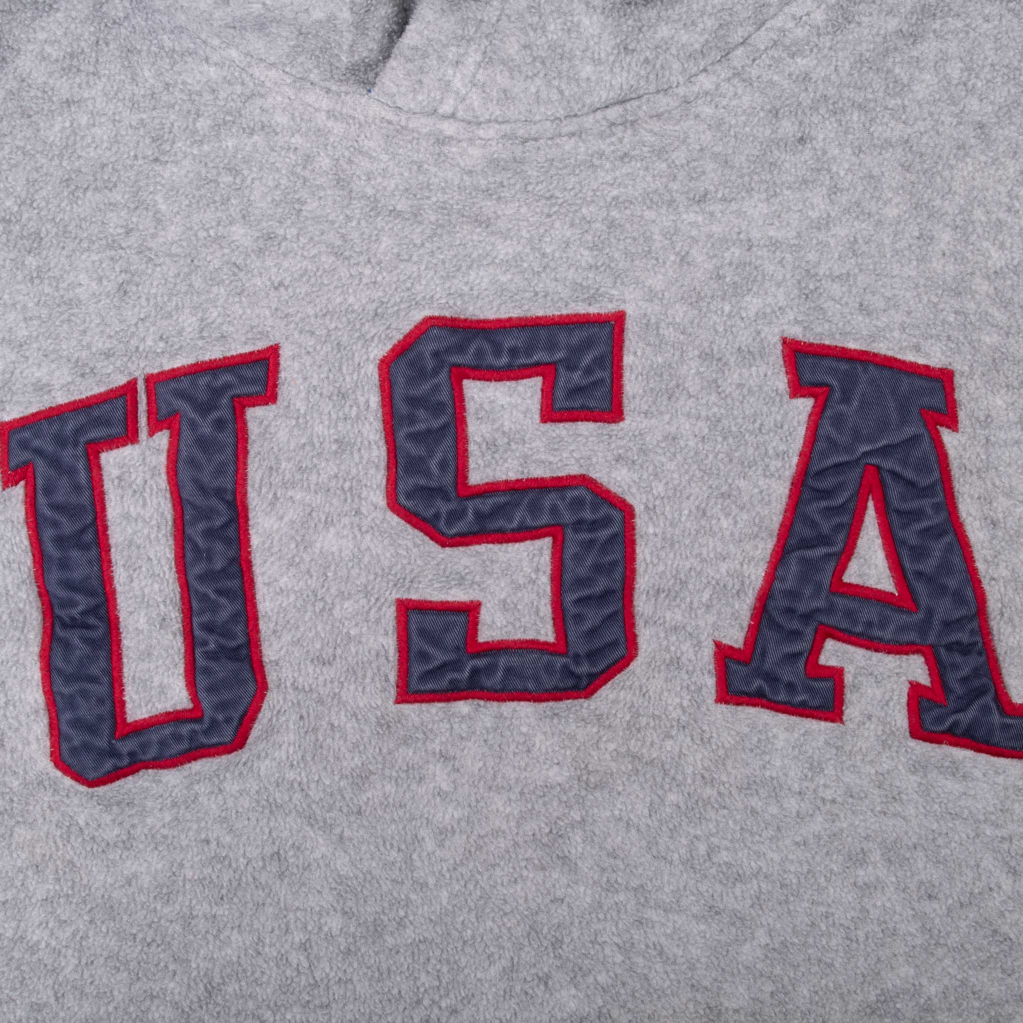 Vintage Polo Sport Ralph Lauren Usa Fleece Hoodie Sweatshirt 1990S Large