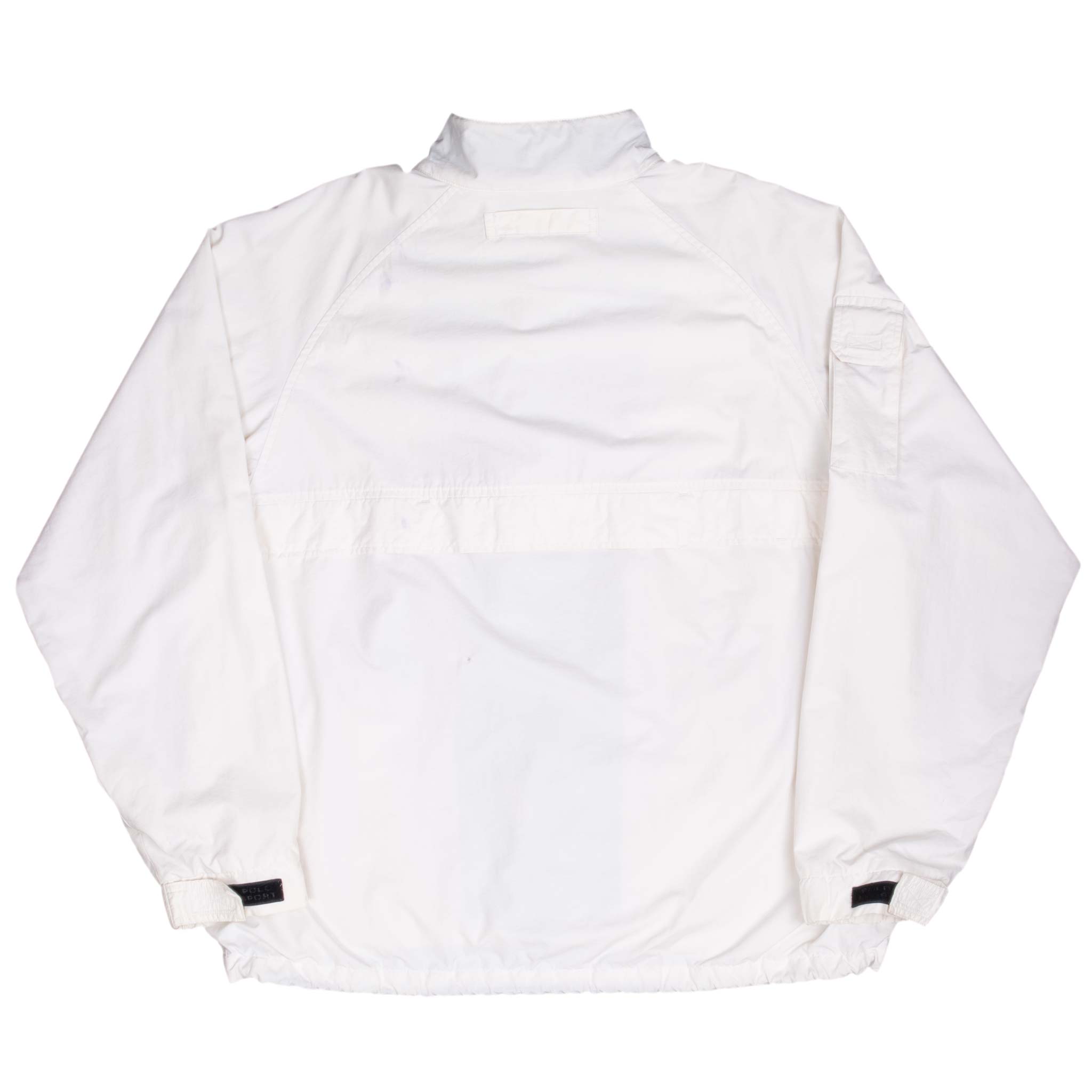 Vintage Polo Sport Ralph Lauren White Windbreaker Jacket 1990S Size Large