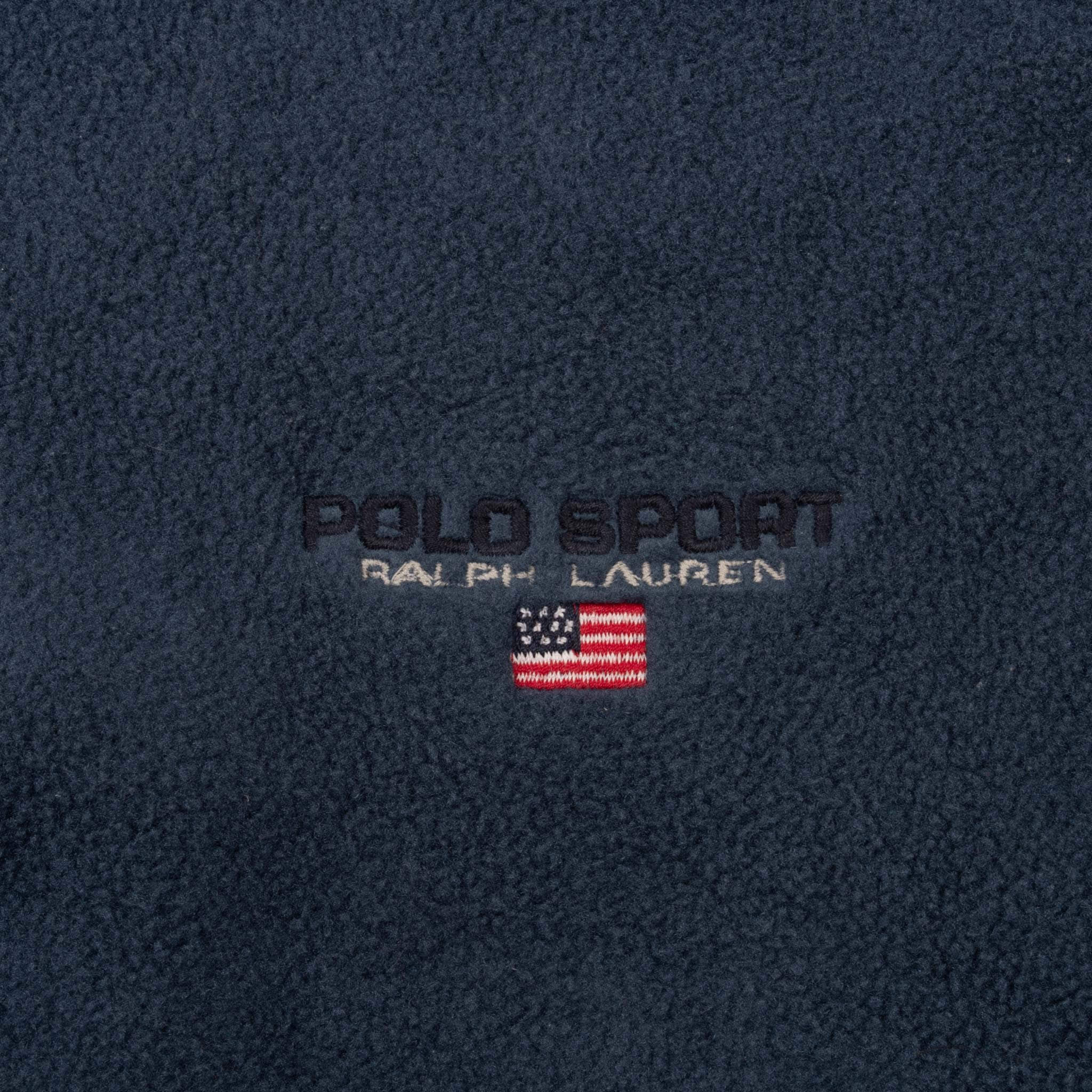 Vintage Ralph Lauren Polo Sport Quarter Zip Fleece Pullover Jacket 1990S Size XL