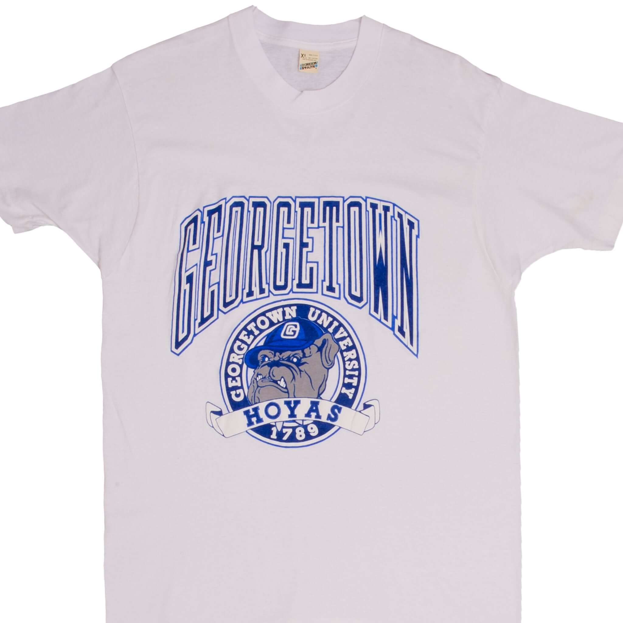 VINTAGE GEORGETOWN UNIVERSITY TEE SHIRT 1980S MEDIUM USA Vintage rare usa