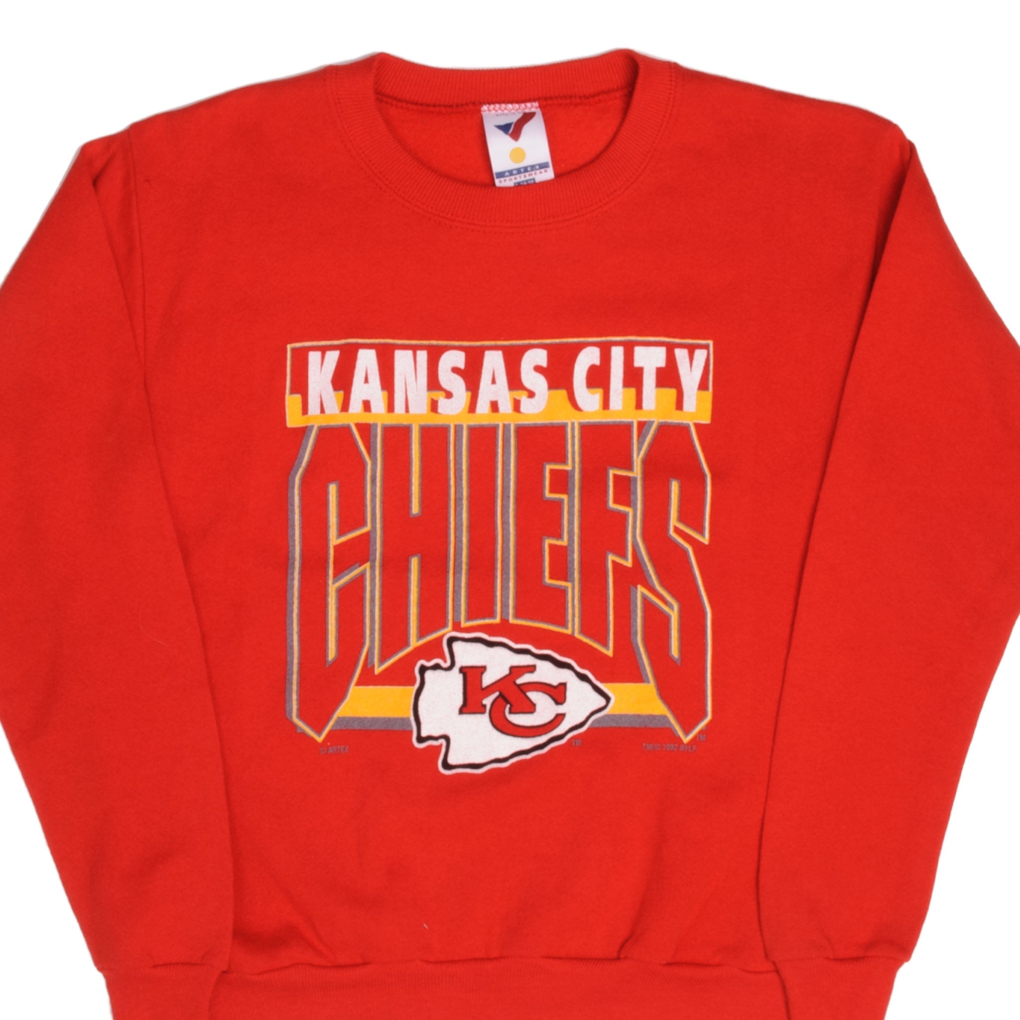 Vintage NFL Kansas City Chiefs Sweatshirt Small 1992 Made in USA