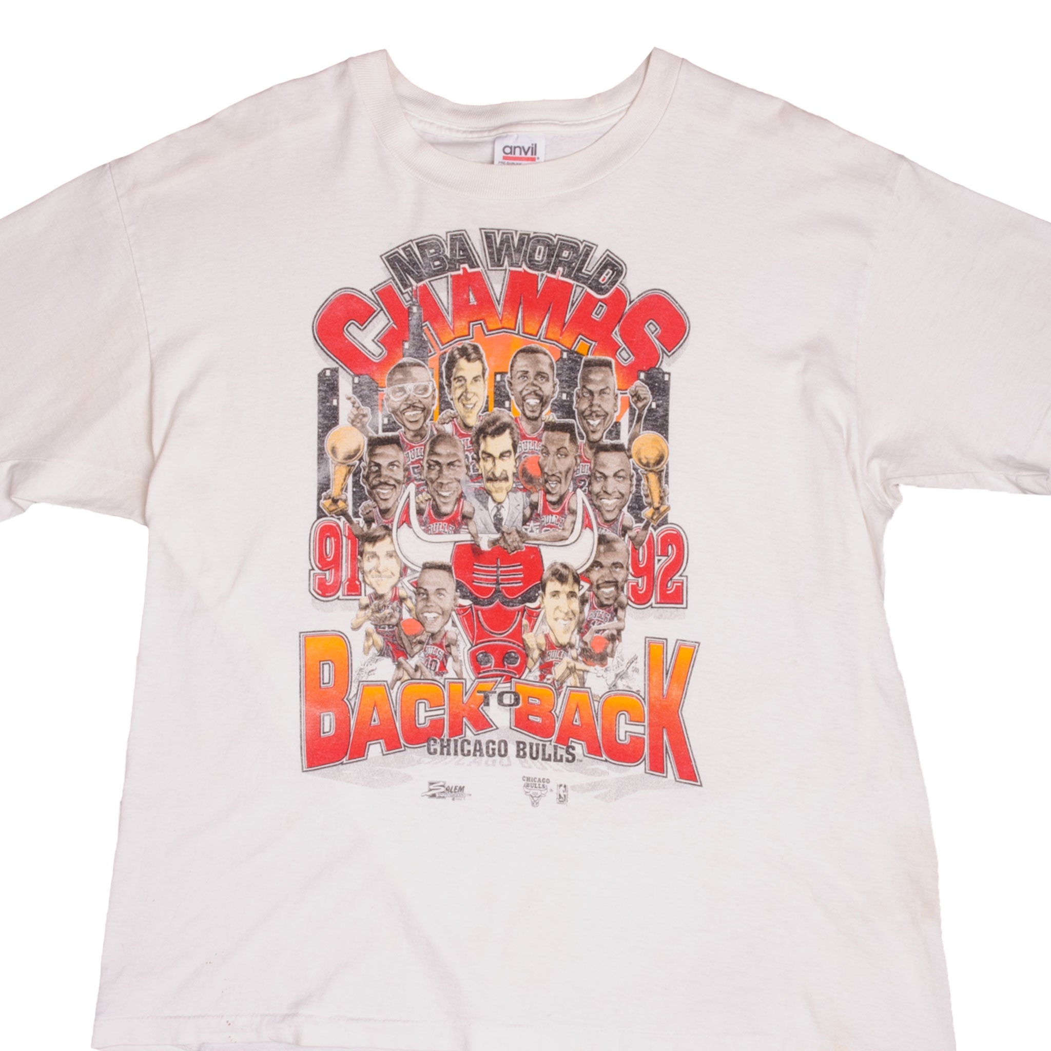 90s Chicago Bulls Repeat 3-peat NBA Champions T-shirt. Vintage 