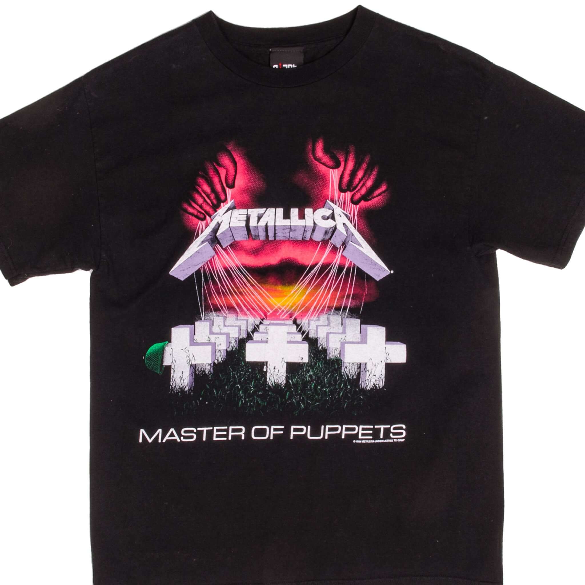 Vintage Metallica Master Of Puppets Tee Shirt 1994 Size M