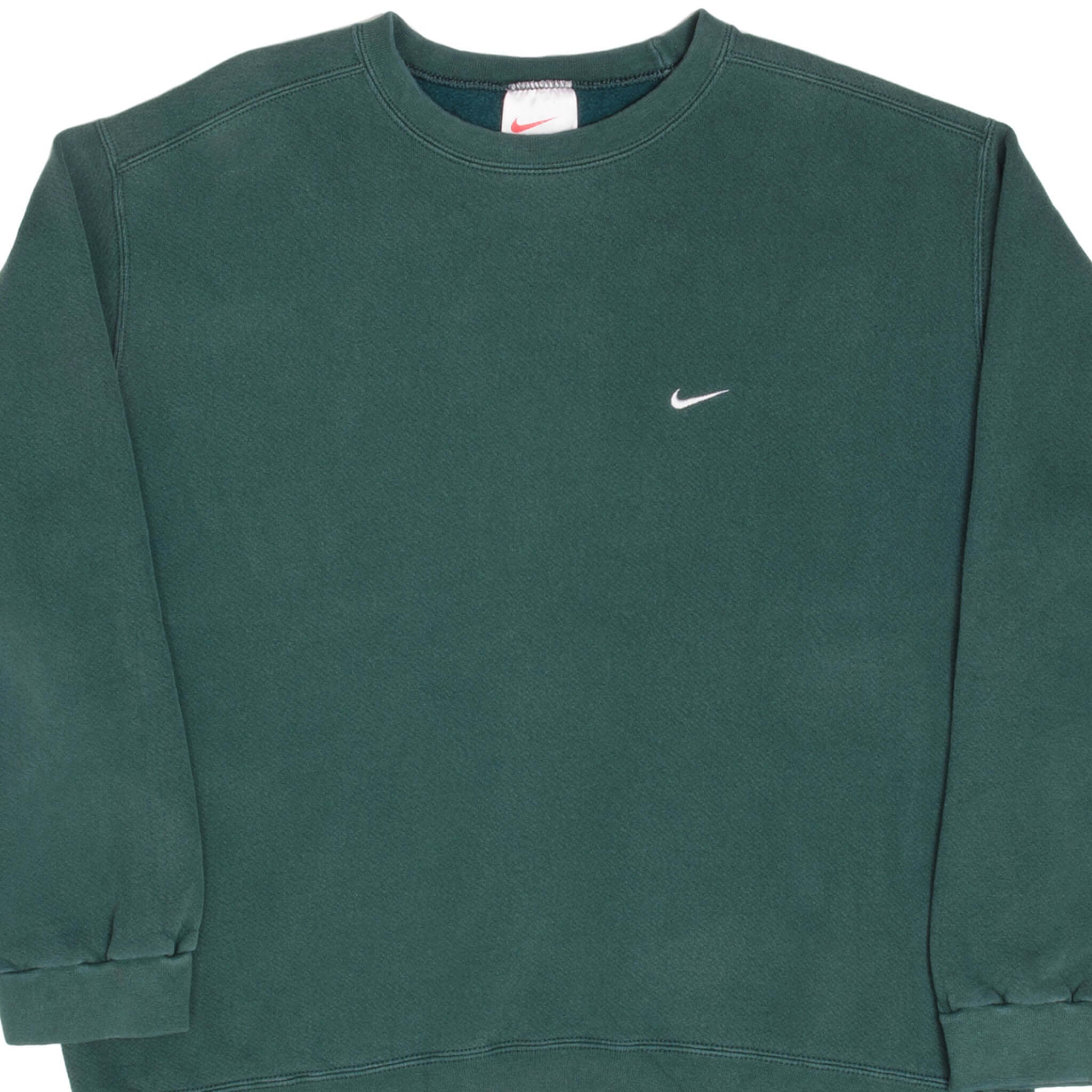 caja Sur hacer clic VINTAGE NIKE SWOOSH GREEN SWEATSHIRT 1990S LARGE MADE IN USA – Vintage rare  usa