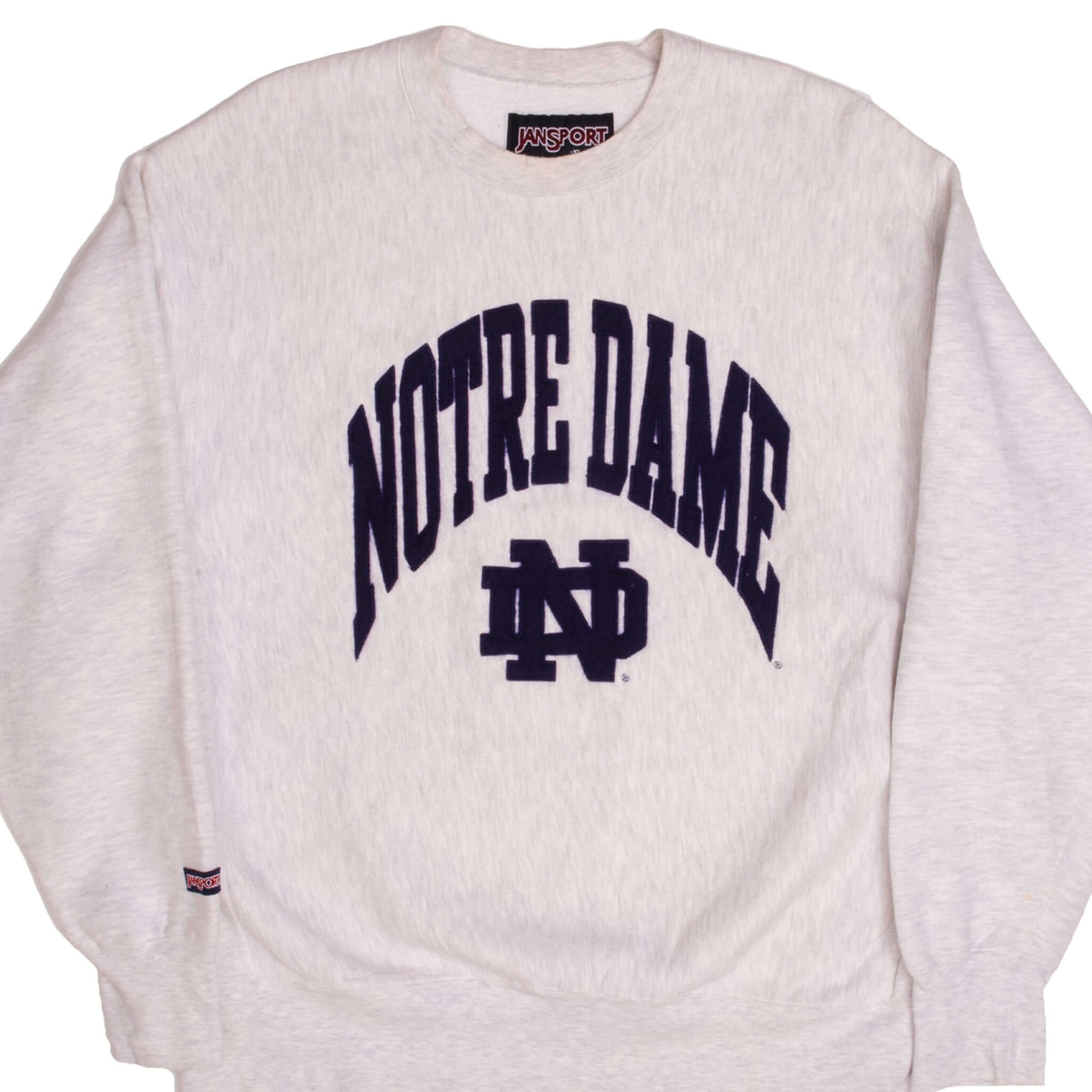 Vintage Jansport Notre Dame University Sweatshirt 1990S XL