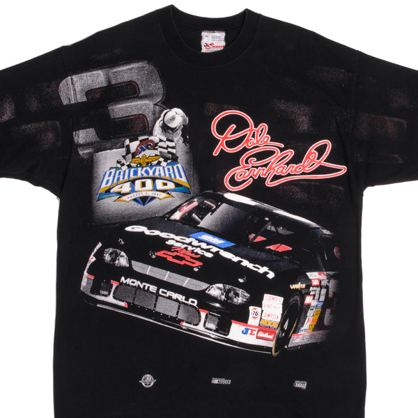 Vintage Nascar Dale Earnhardt Number 3 Brickyard 400 August 2, 1997 Tee Shirt Size XLarge With Single Stitch Sleeve Made In USA