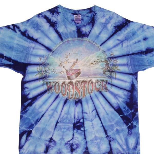 Vintage Tie-Dye Woodstock 1994 Design by Mike Dubois Tee Shirt Size XL 