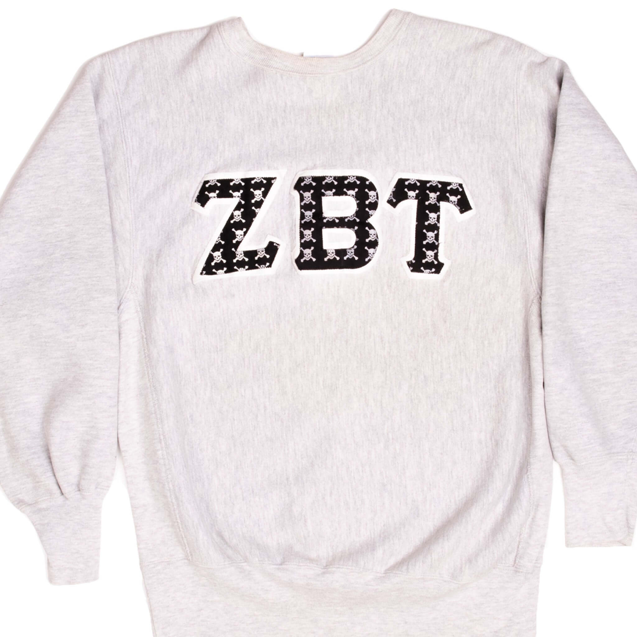 Vintage Champion Reverse Weave Fraternity ZBT Zeta Beta Tau Sweatshirt 1990S Size L Made In Usa