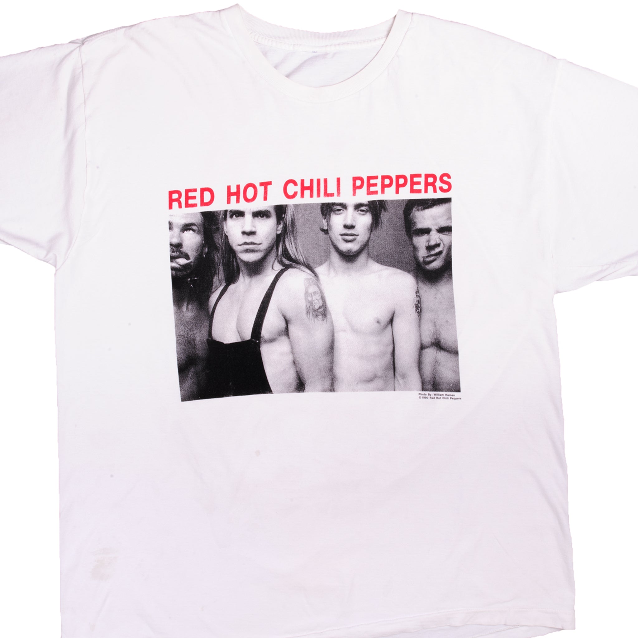 VINTAGE RED HOT CHILI PEPPERS TEE SHIRT 1990 SIZE XL
