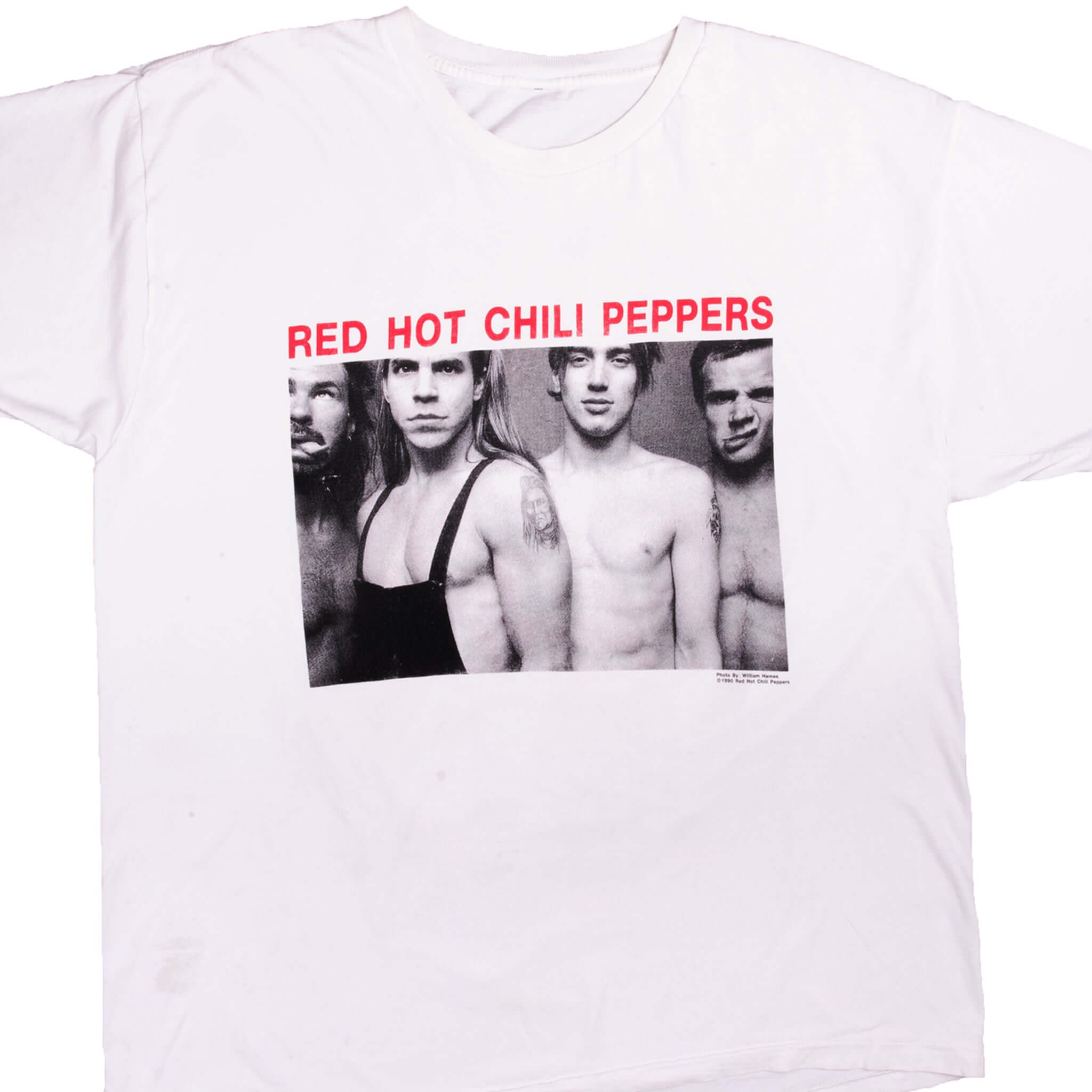 Vintage Red Hot Chili Peppers Tour Tee Shirt 1990 Size XL With Single Stitch Sleeves