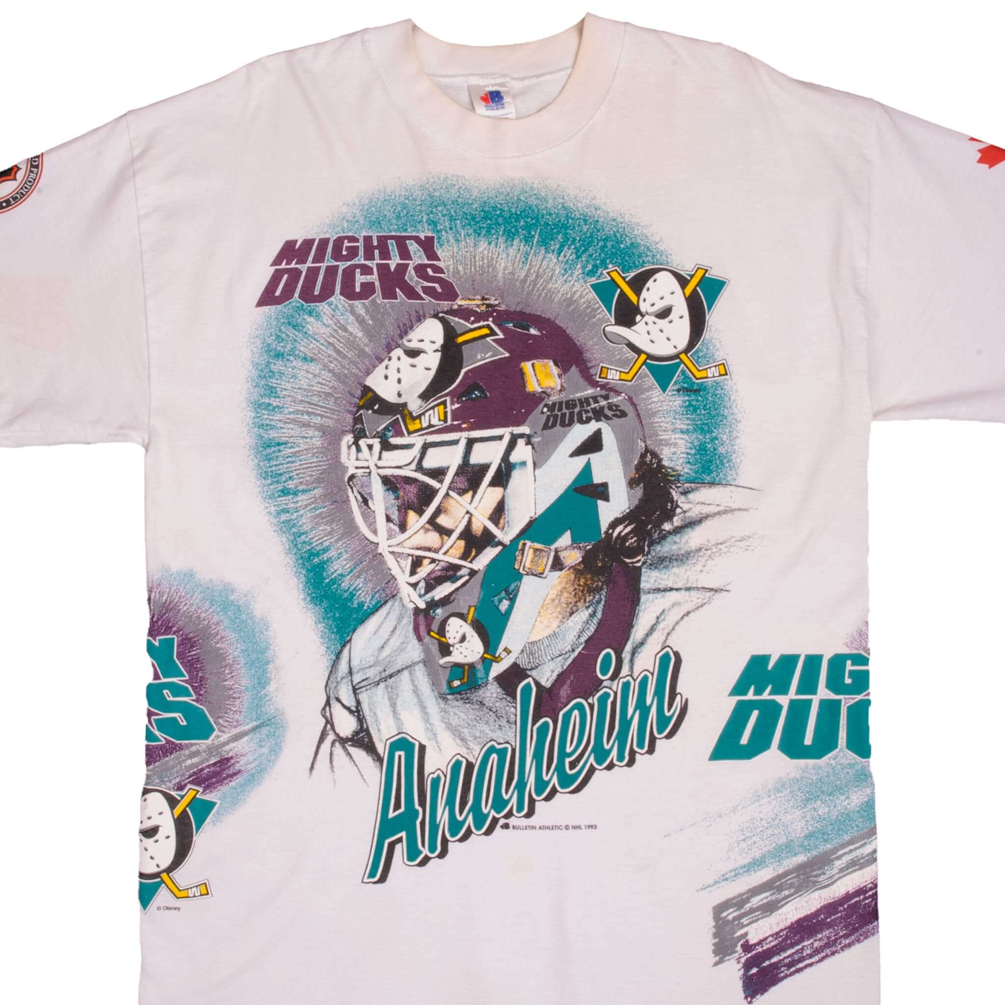 Sports / College Vintage NHL San Jose Sharks Starter Tee Shirt with Hood 1990s Size Large