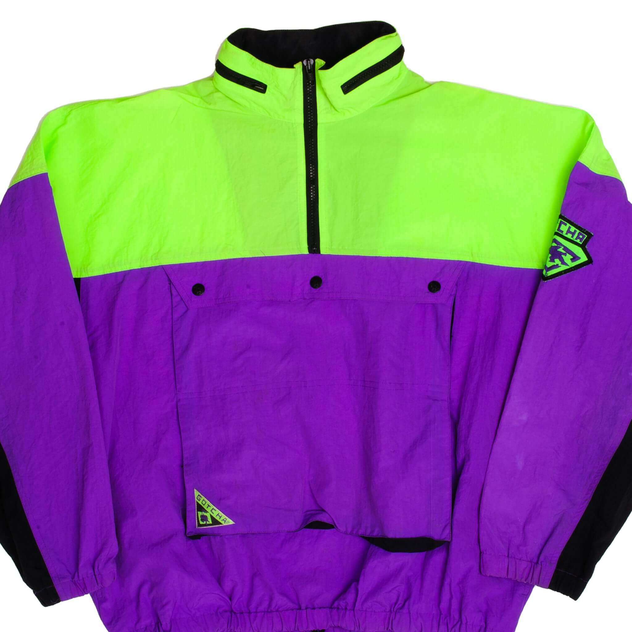 Vintage Gotcha Shell Jacket 1990S Size Medium