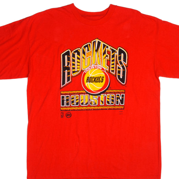 Vintage NBA Houston Rockets Late 1980s Early 1990s Tee Shirt Size XLarge