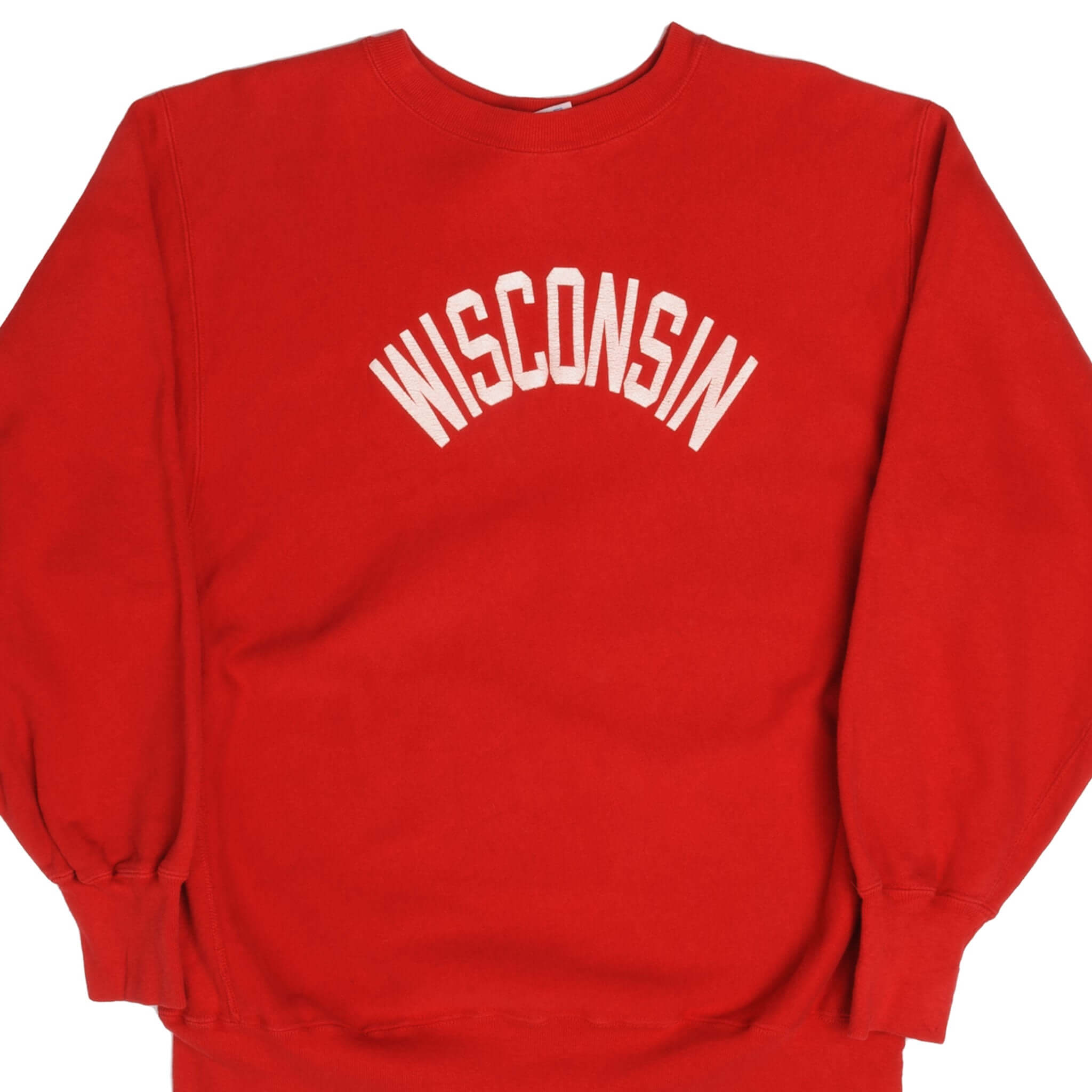 Vintage Reverse Weave Wisconsin University Champion Sweatshirt 1980S Size XLarge Made In USA