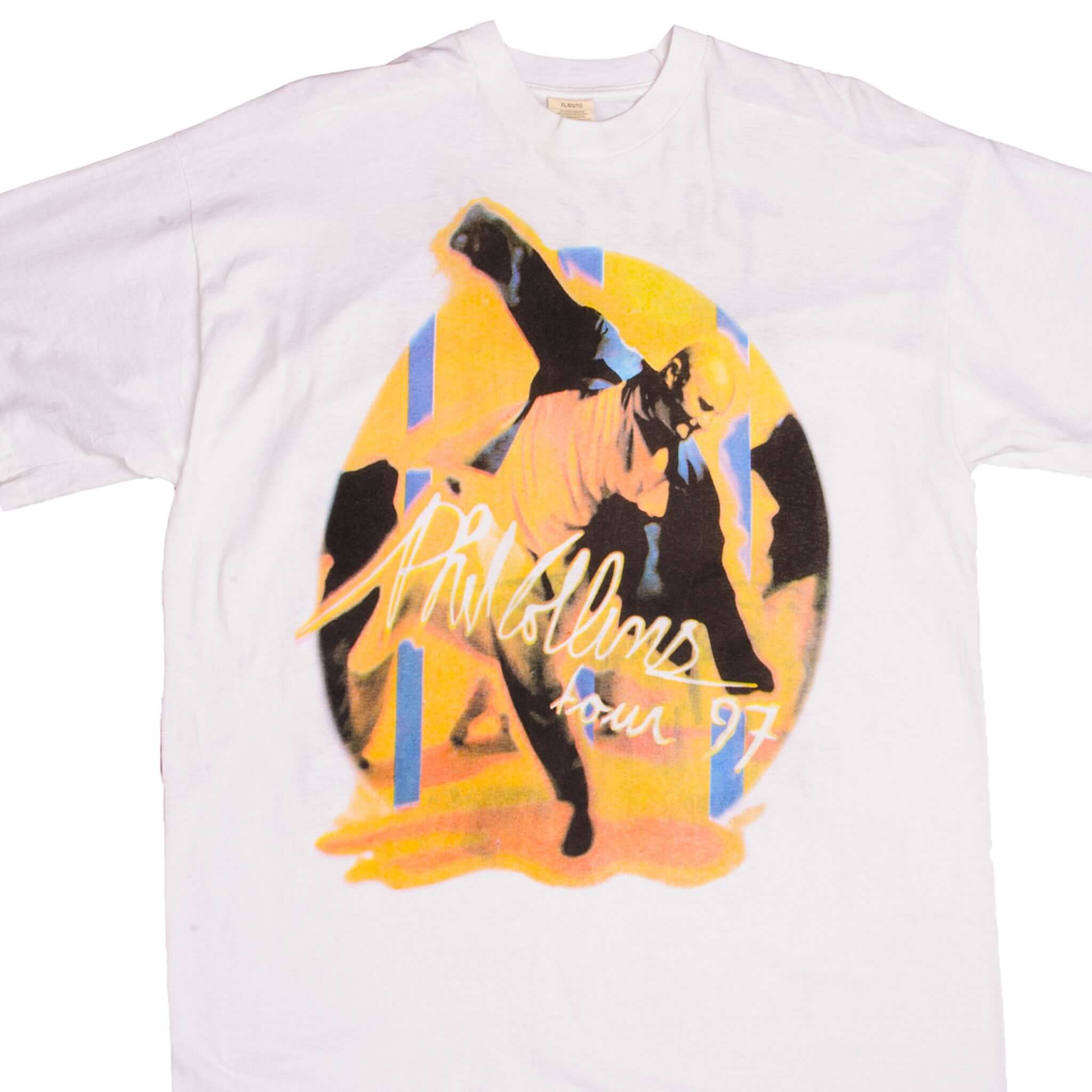 Vintage Phil Collins 1997 '97 Tour Tee Shirt Size XL