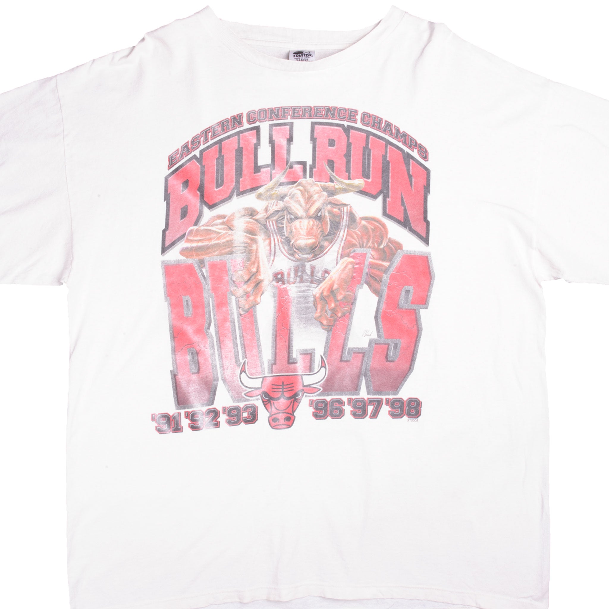 chicago bulls white t shirt