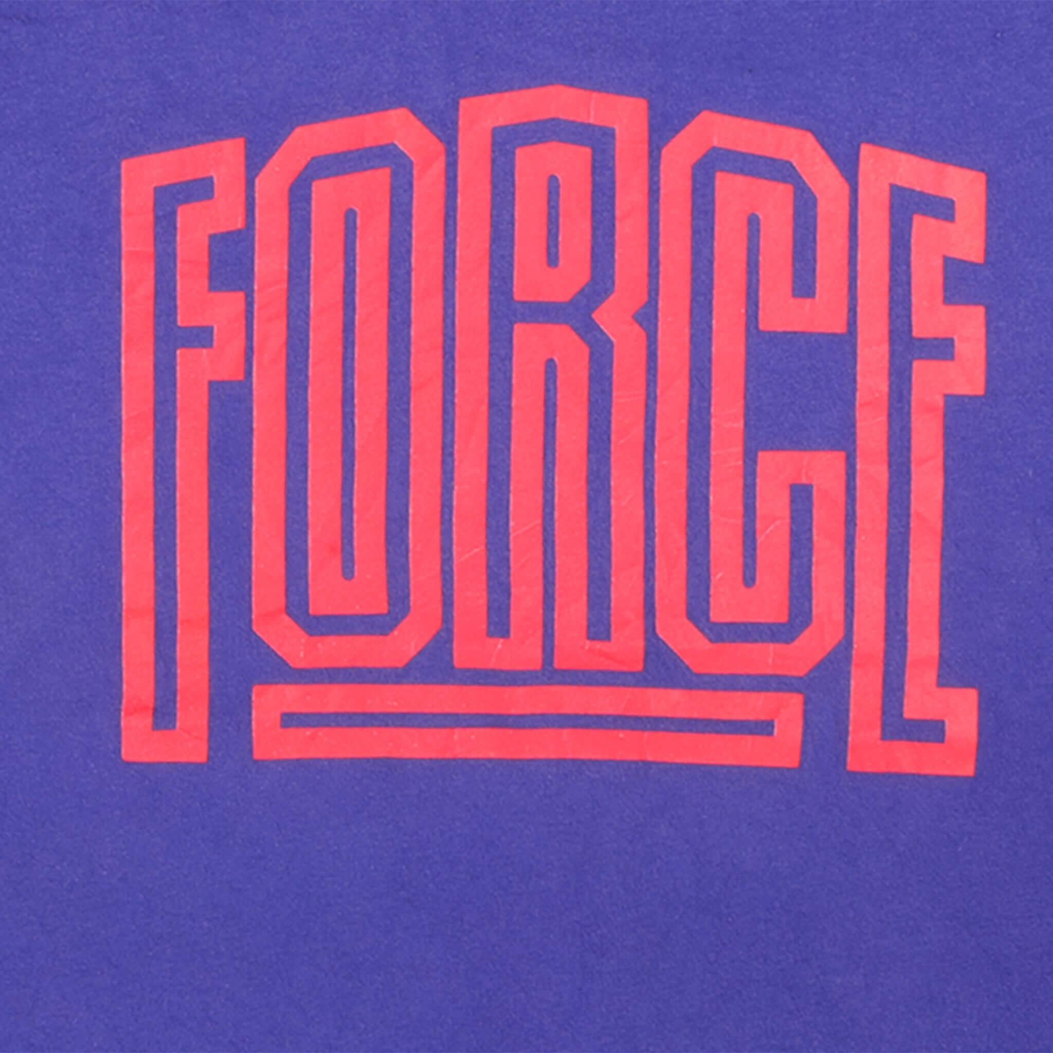 Vintage Purple Nike Force Tee Shirt 1987-1994 Size L With Single Stitch Sleeves. Made In USA