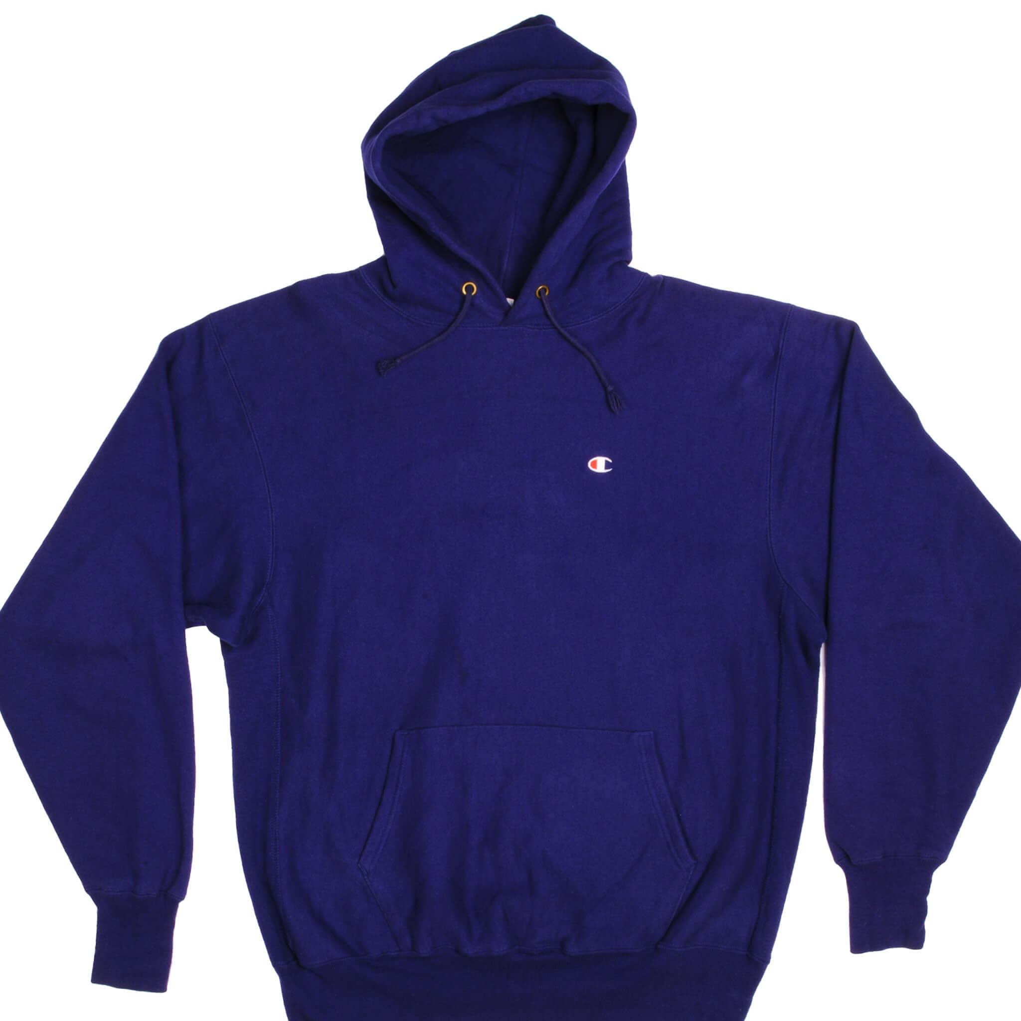 Vintage Blue Champion Small Logo Reverse Weave Sweater 90S Size 2XLarge. Made In USA.