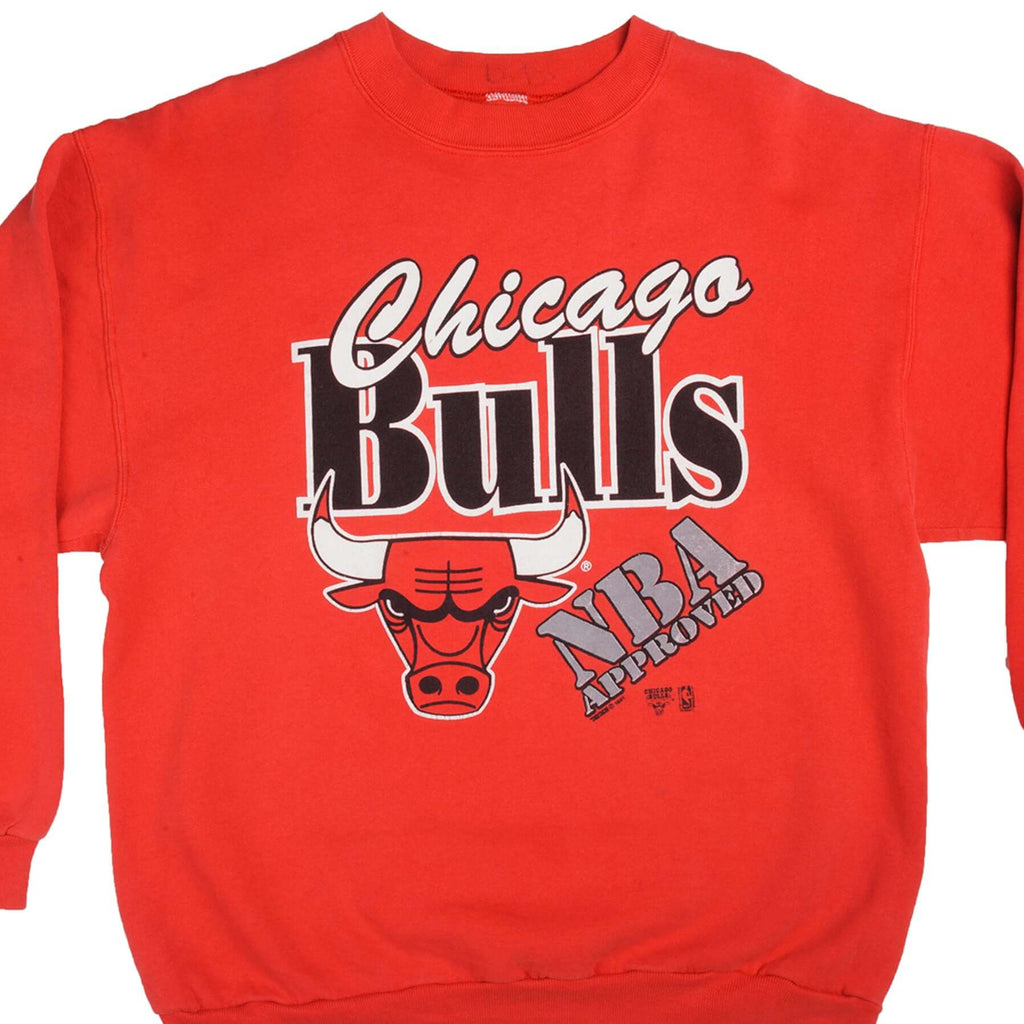 Vintage NBA Chicago Bulls 1991 Sweatshirt Trench Size Large