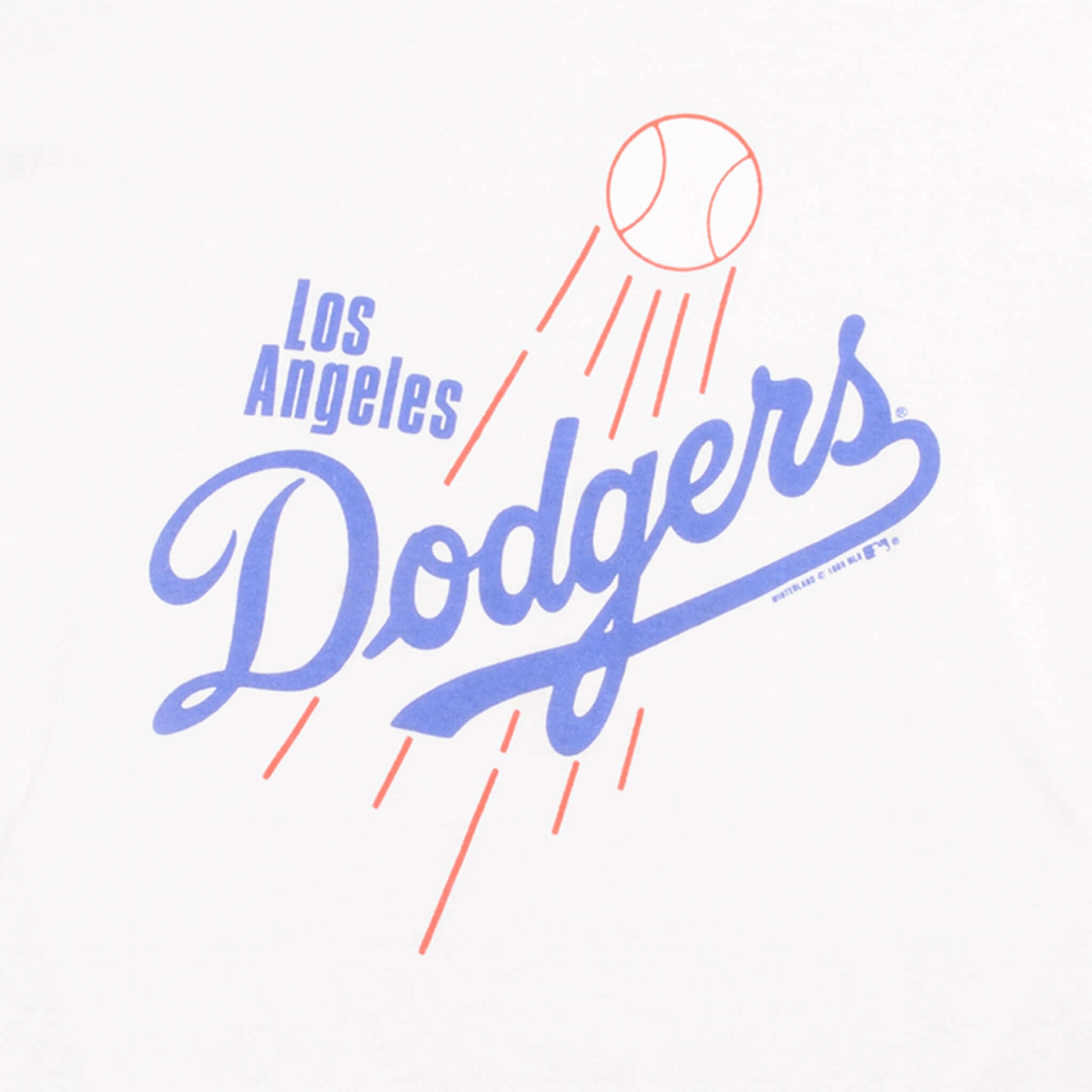 Vintage MLB Los Angeles Dodgers Tee Shirt 1988 Size L With Single Stitch Sleeves.