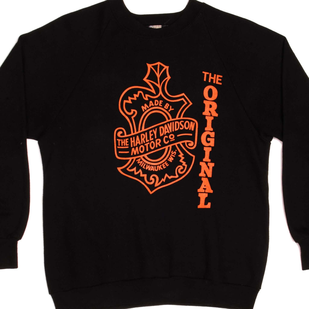 Vintage Harley Davidson Jerzees Sweatshirt 1980's Size Medium Made In USA.