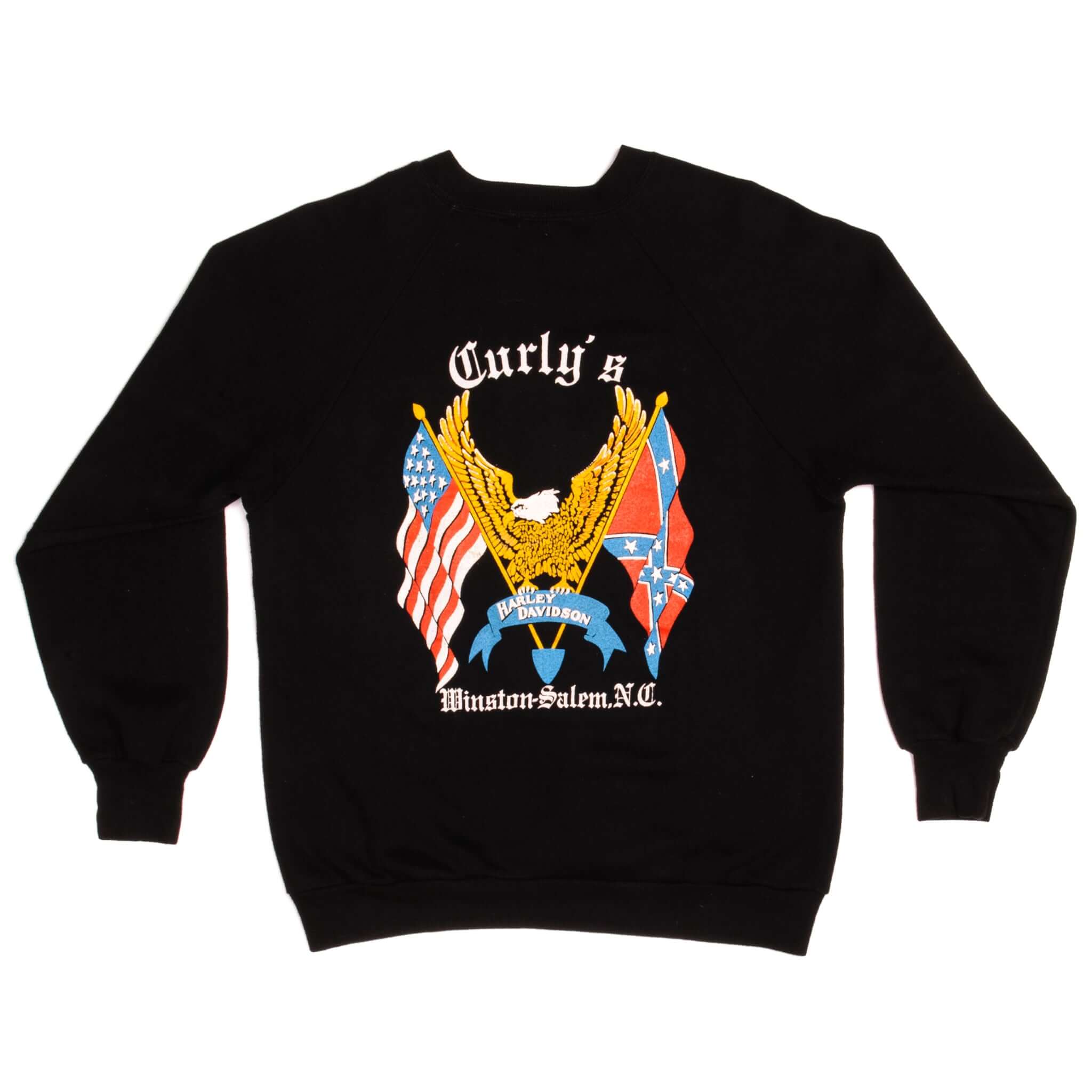 Vintage Harley Davidson Jerzees Sweatshirt 1980's Size Medium Made In USA.