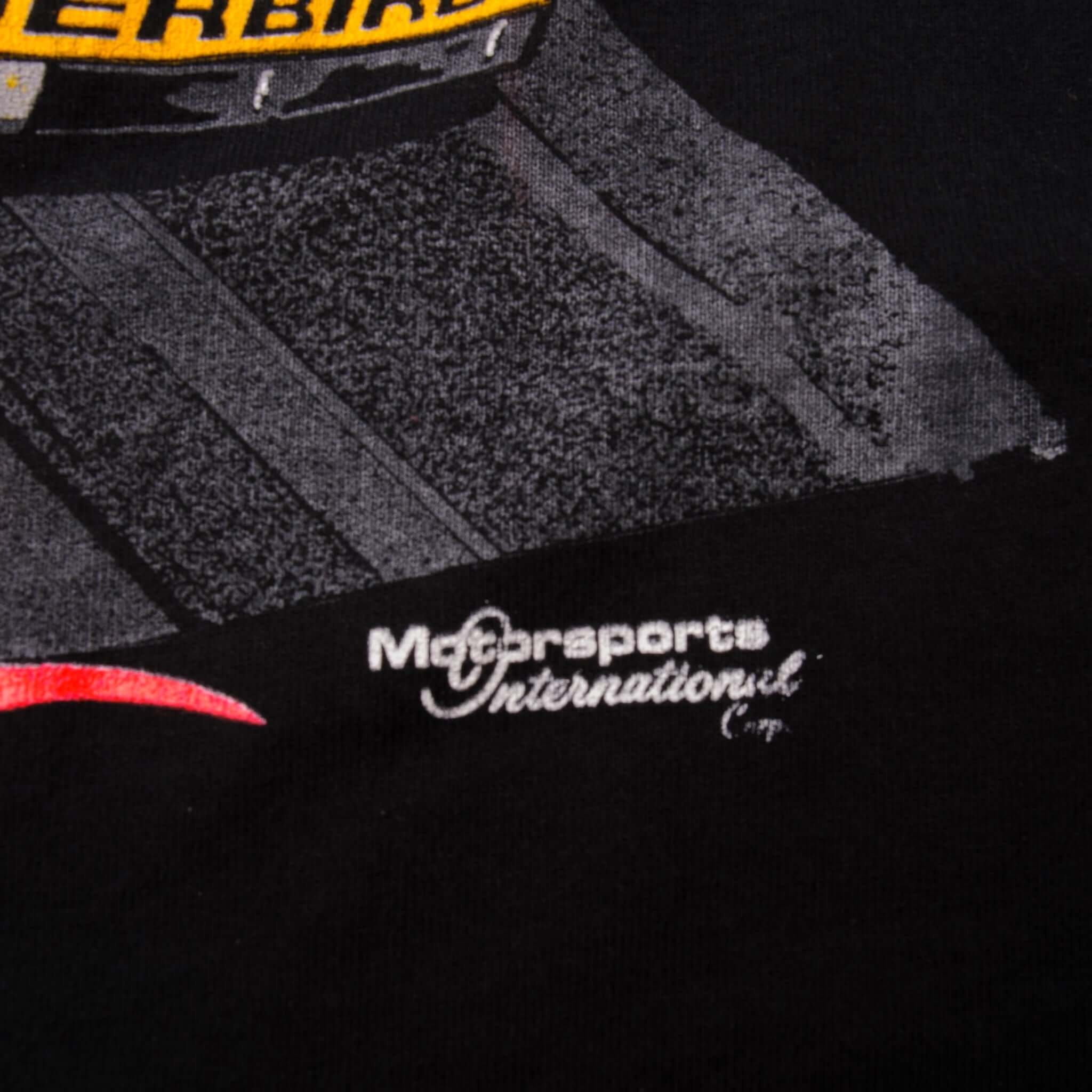 Vintage Nascar Rusty Wallace Number 2 Fear Is An Emotion, Bad Is An Attitude Tee Shirt Size L. With Single Stitch Sleeves.