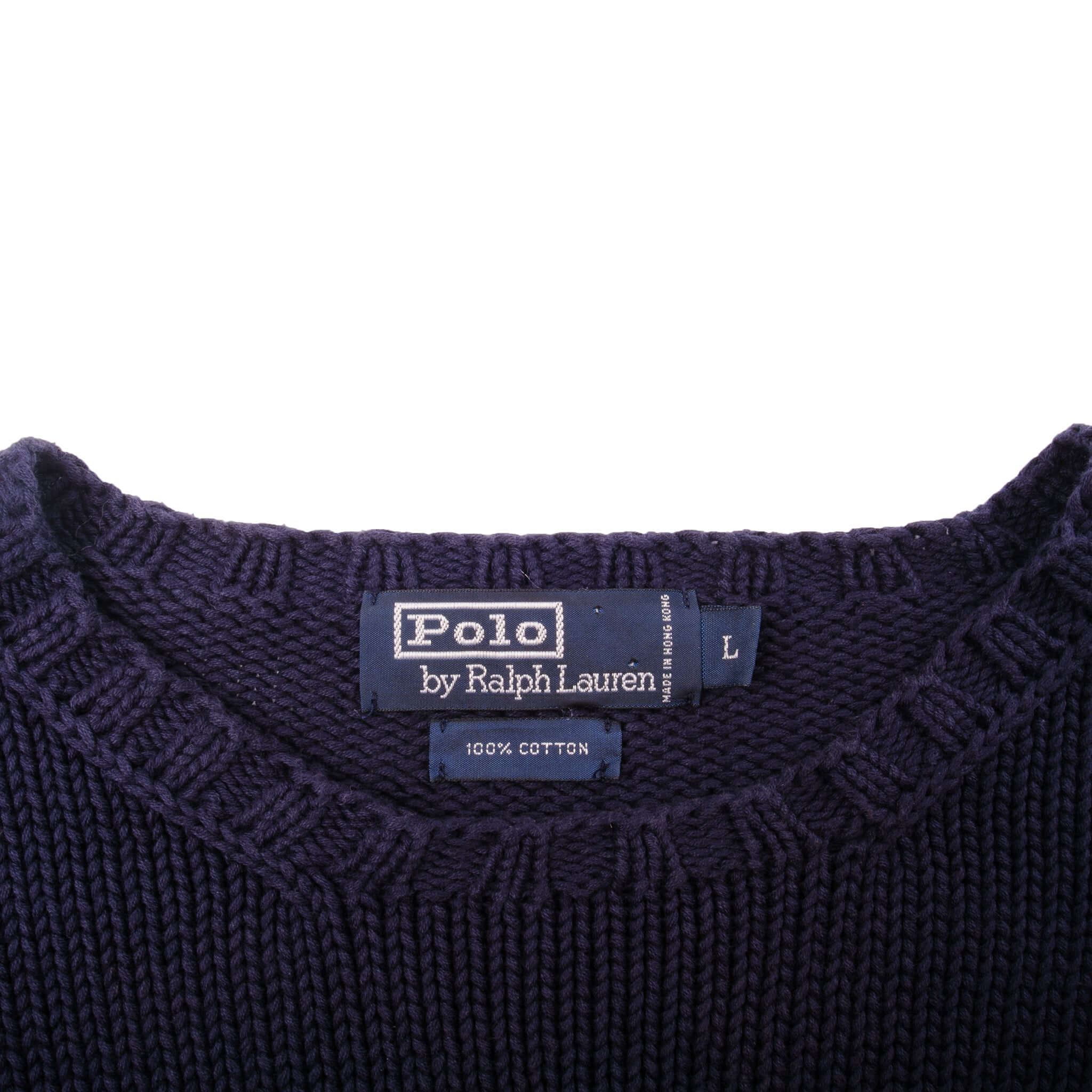 Vintage Ralph Lauren American Flag Knit Sweatshirt Size XXLarge