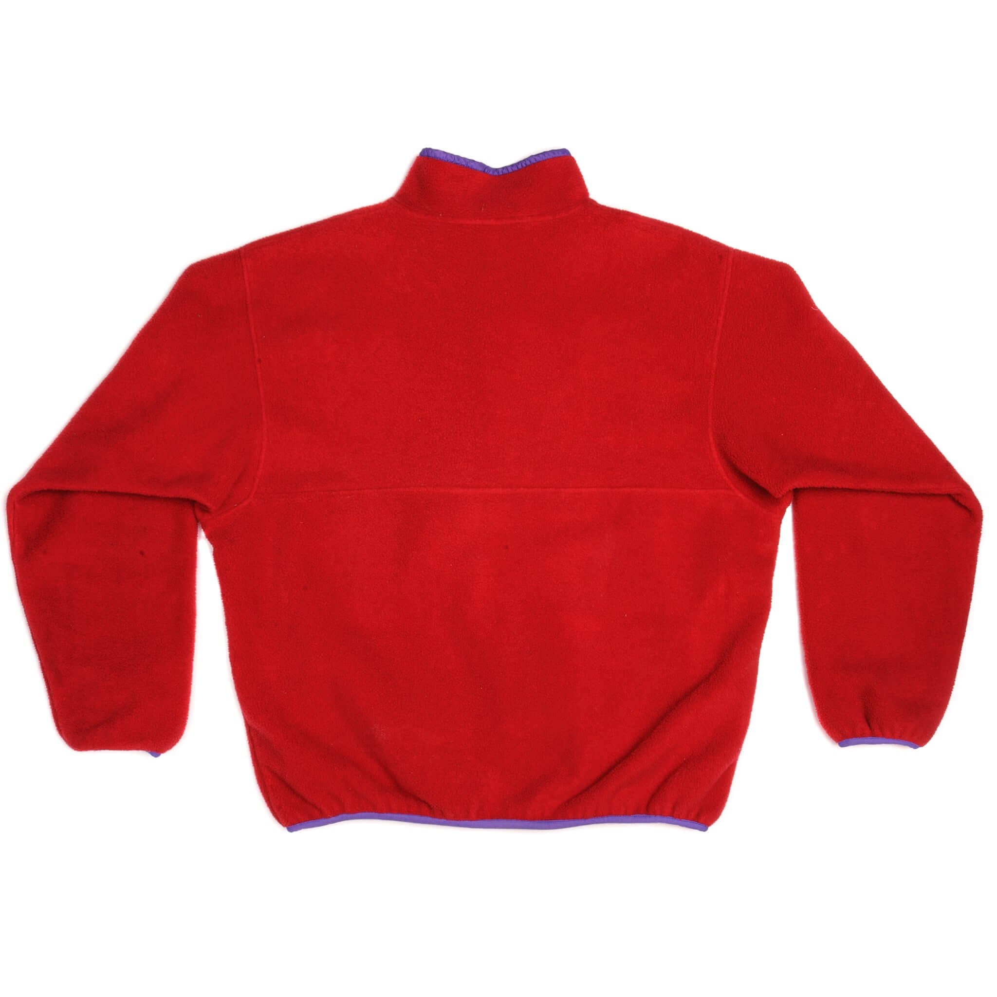 Vintage Patagonia Synchilla Snap-T Fleece Pullover Red Sweatshirt 1990s Size XLarge Made In USA.