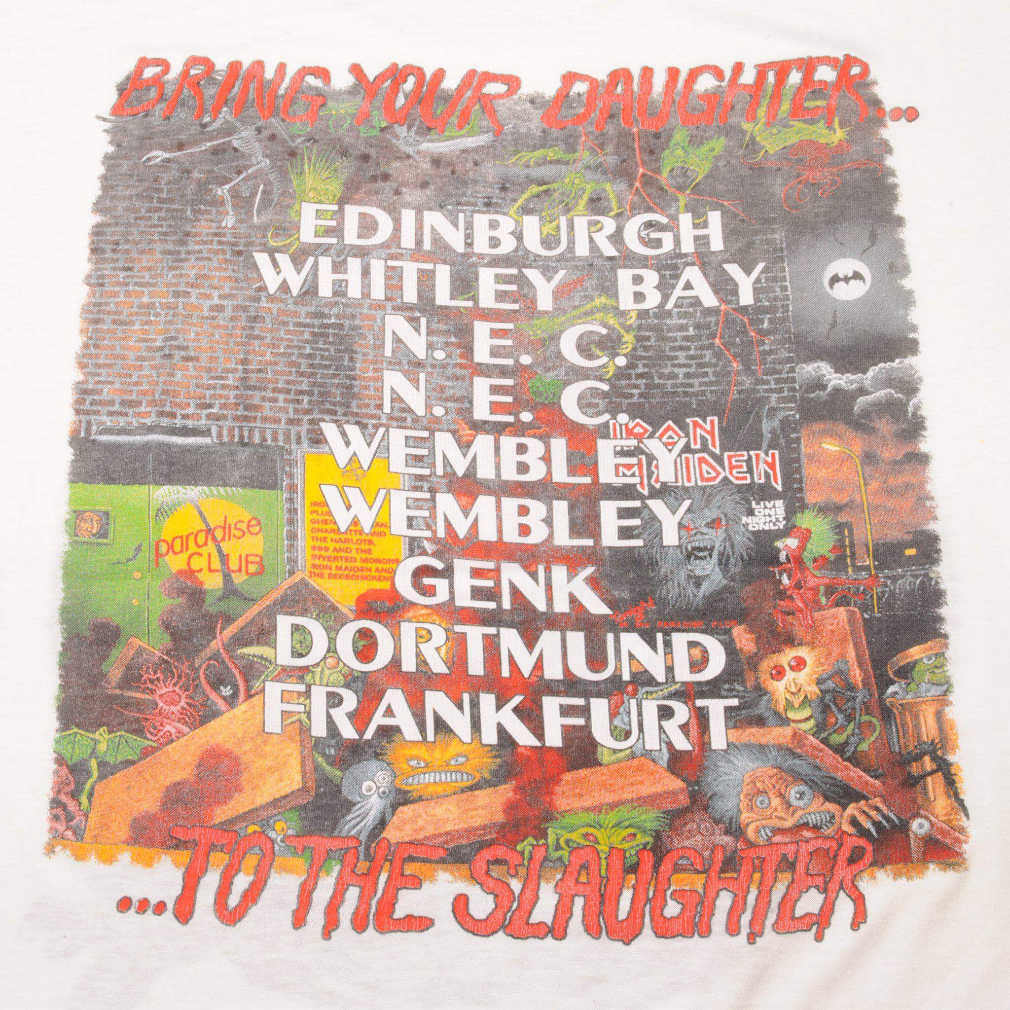 VINTAGE IRON MAIDEN TEE SHIRT 1990 SIZE LARGE