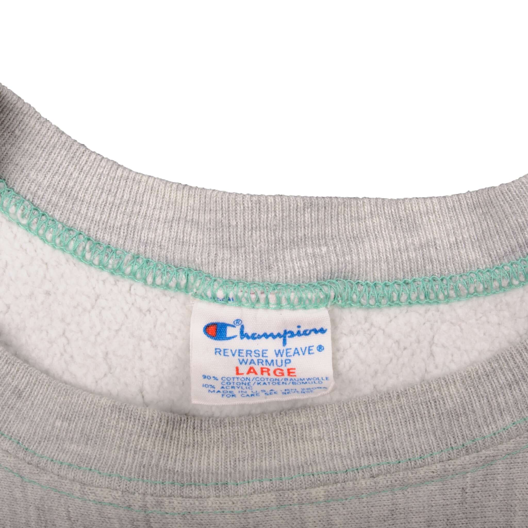 Vintage Gray Michigan State University Sweater 90S Size Xlarge. Made In USA.