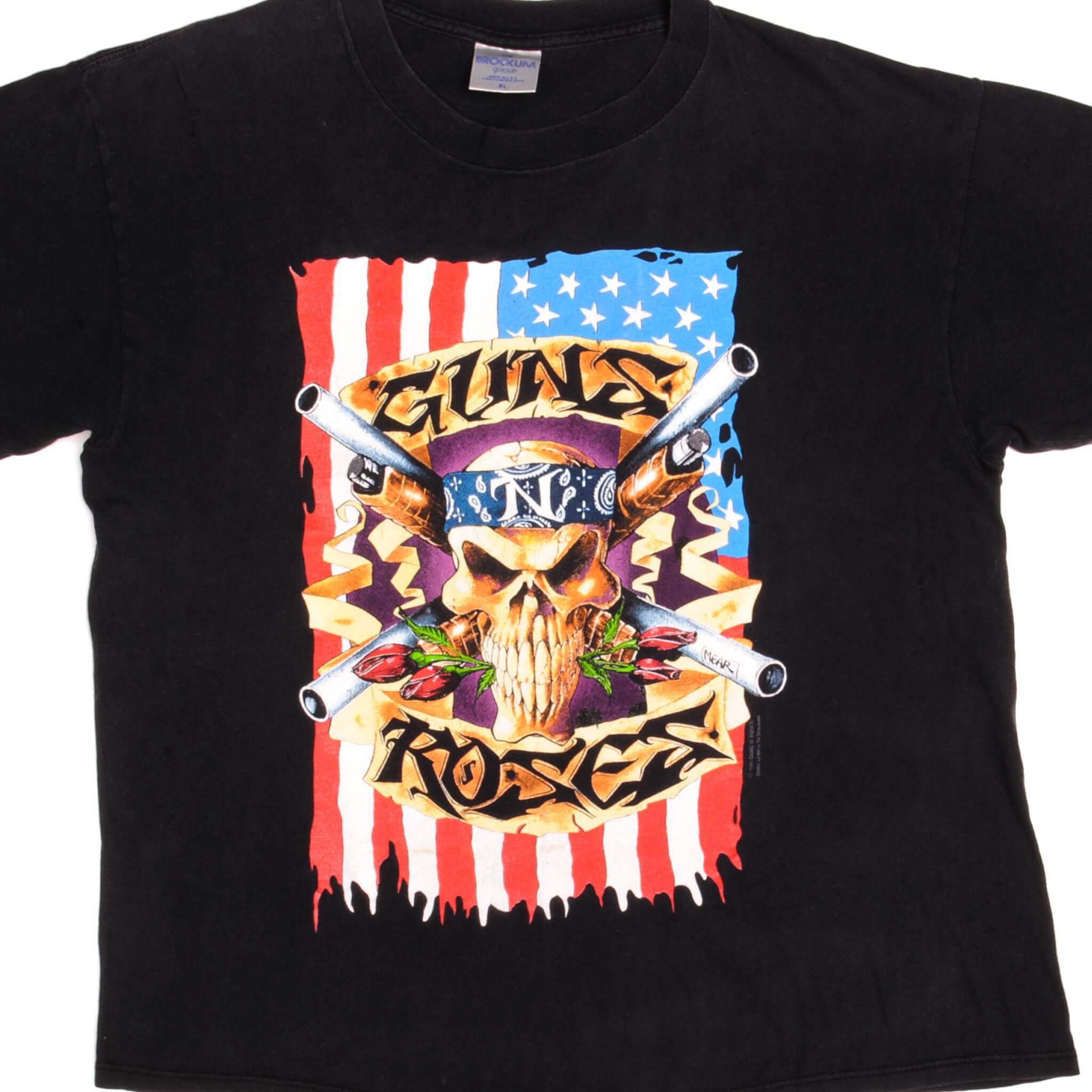 VINTAGE GUNS N' ROSES CONCERT TEE SHIRT 1992 SIZE LARGE MADE IN USA