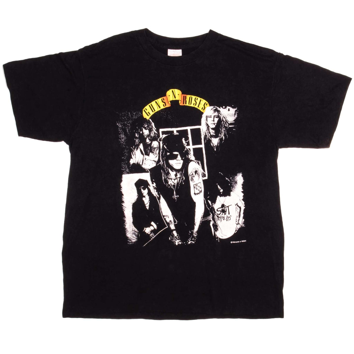 Vintage Guns N' Roses "Appetite For Destruction" tee shirt 1988 Size Large Made In USA.