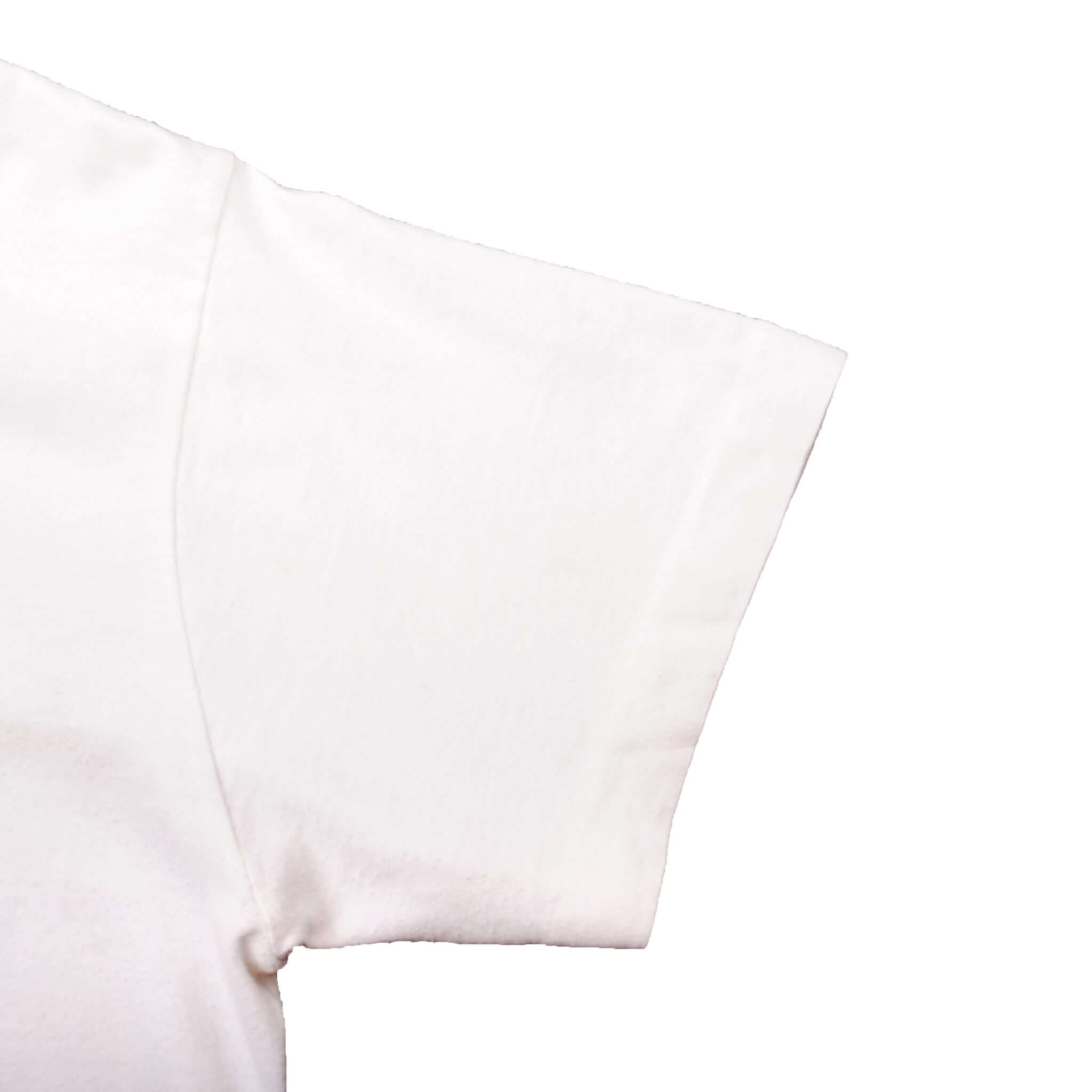 Vintage White Nike Big Logo Tee Shirt 1987-1994 Size L Made In USA With Single Stitch Sleeves. Nike Grey Label.