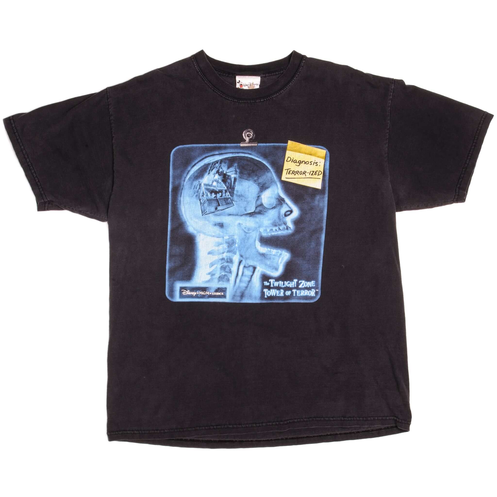 Vintage Walt Disney World The Twilight Zone Tower Of Terror Tee Shirt Size XLarge.