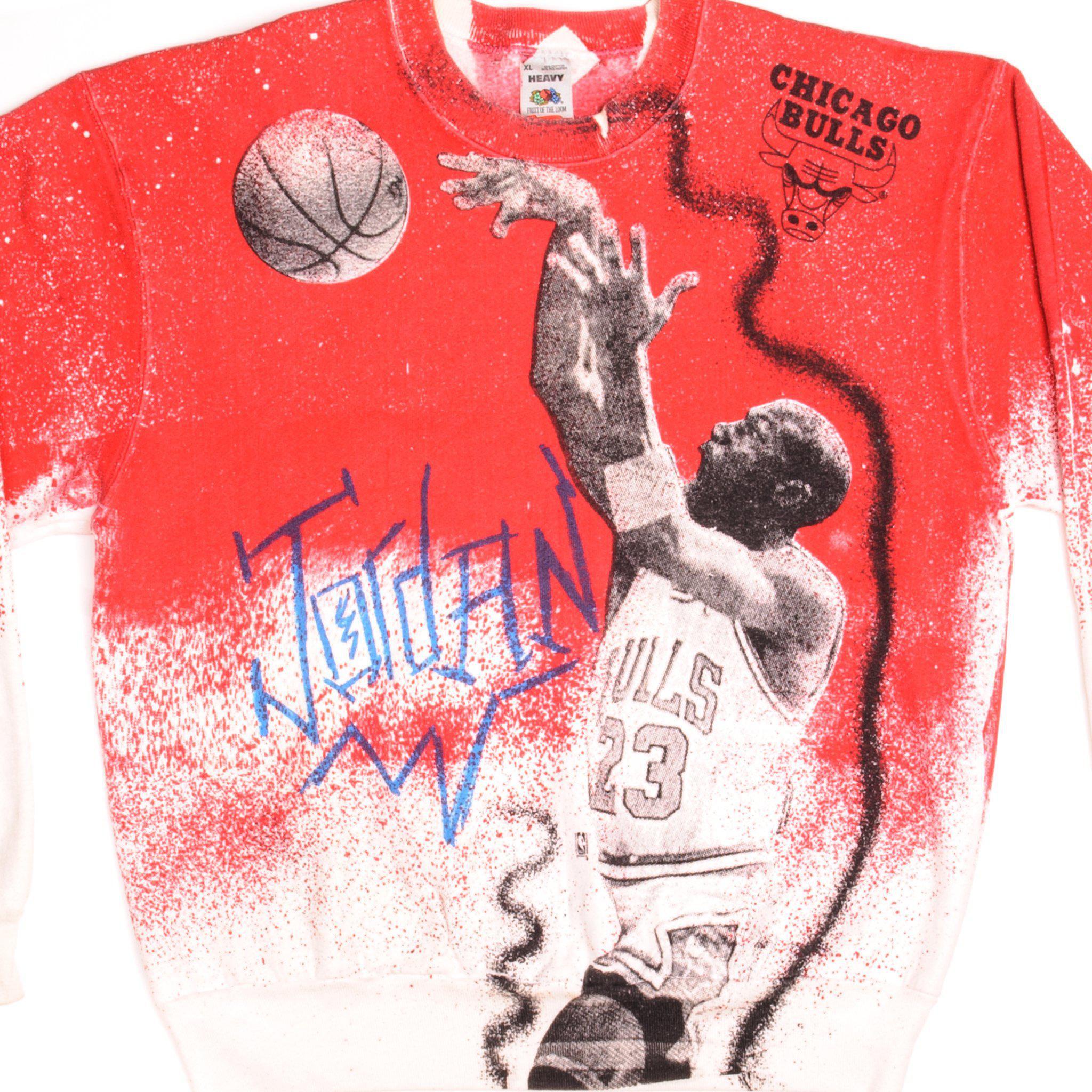 90's Champion x CHICAGO BULLS MICHEL JORDAN Size L Vintage NBA
